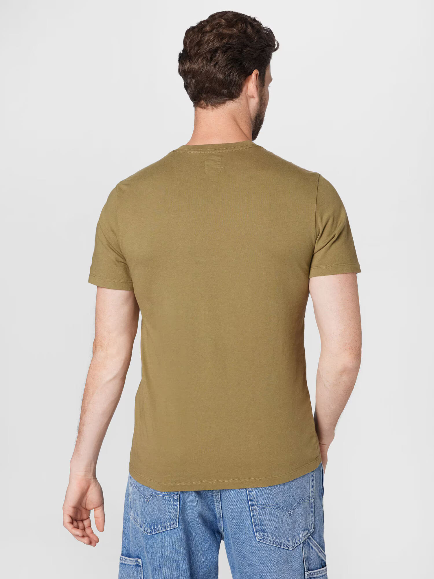 LEVI'S Majica 'ORIGINAL HM VNECK NEUTRALS' oliva - Pepit.si