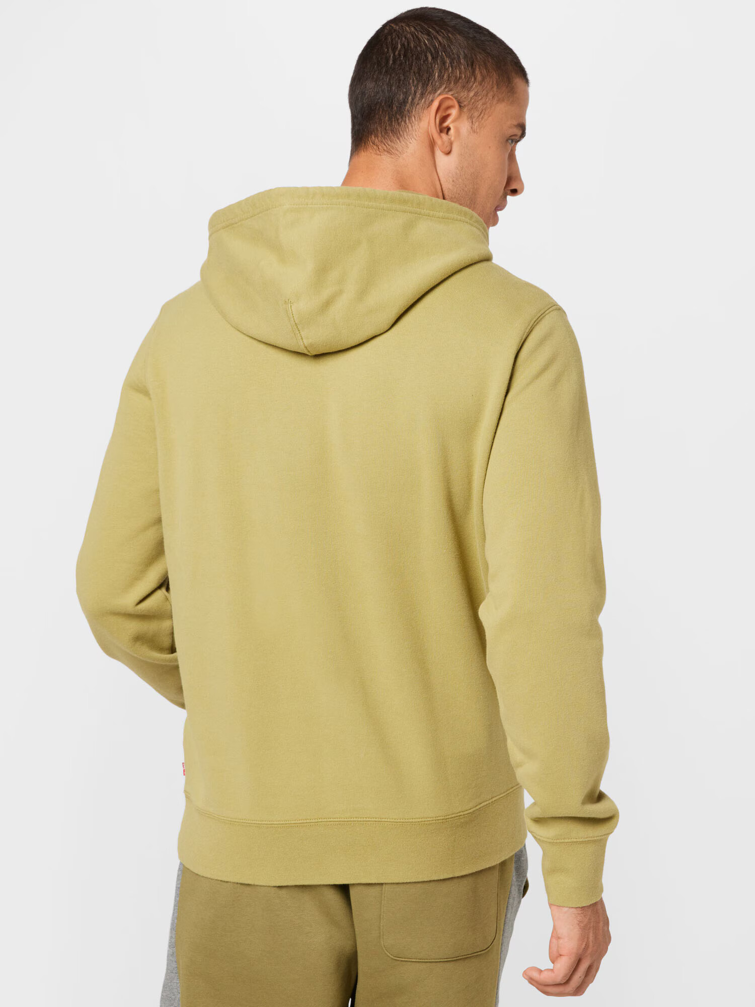 LEVI'S Majica 'STANDARD GRAPHIC HOODIE NEUTRALS' oliva / trst / bela - Pepit.si