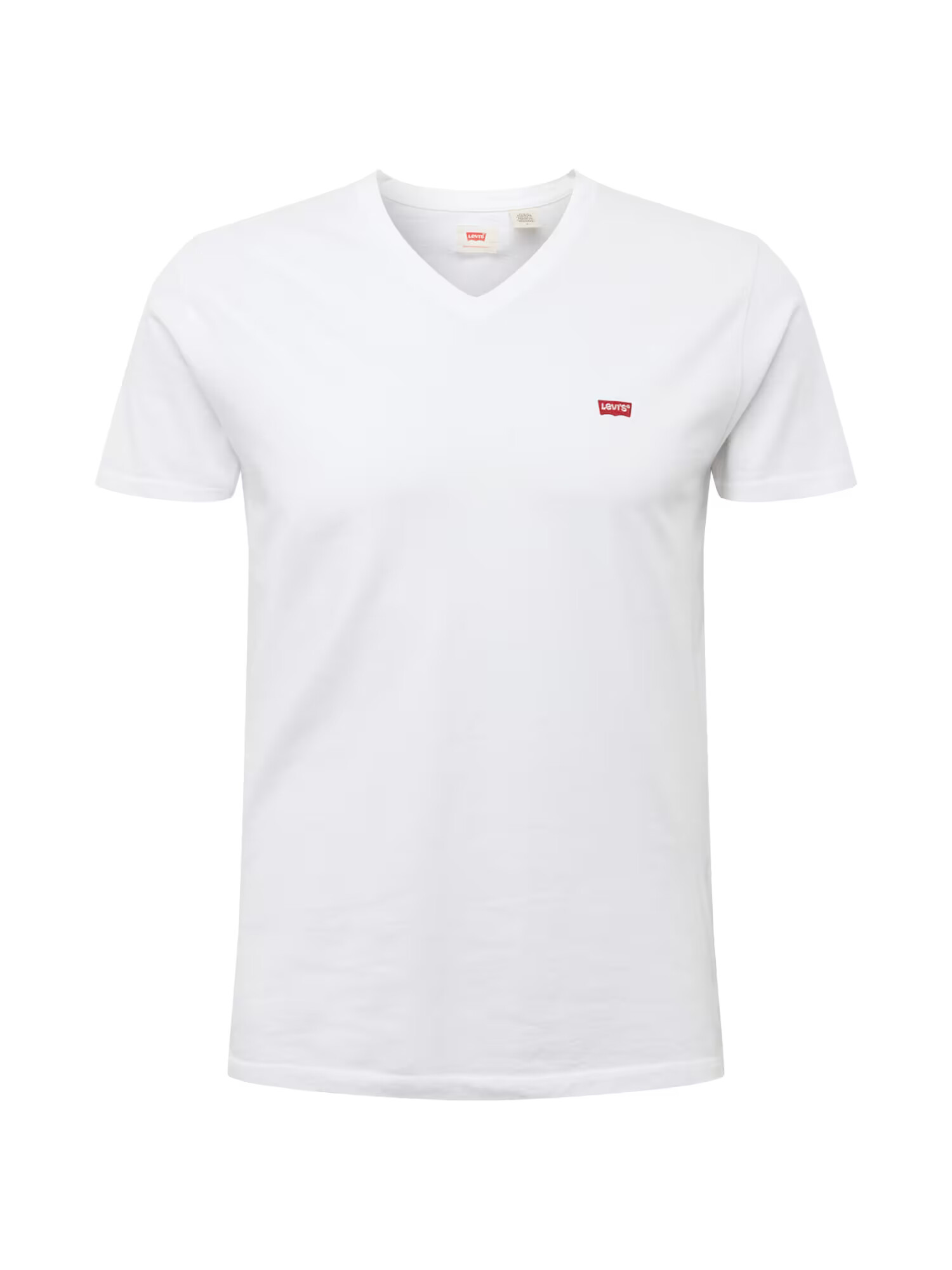 LEVI'S Majica 'ORIGINAL HM VNECK NEUTRALS' rdeča / bela - Pepit.si