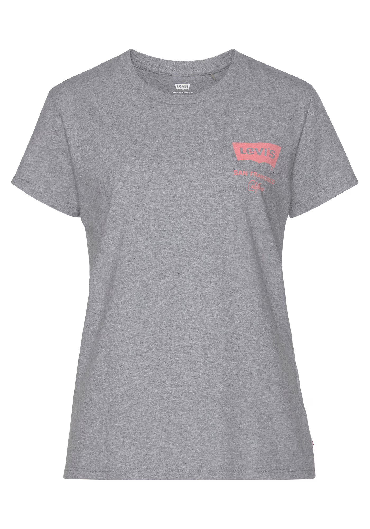 LEVI'S Majica 'THE PERFECT TEE GREYS' pegasto siva / svetlo roza - Pepit.si