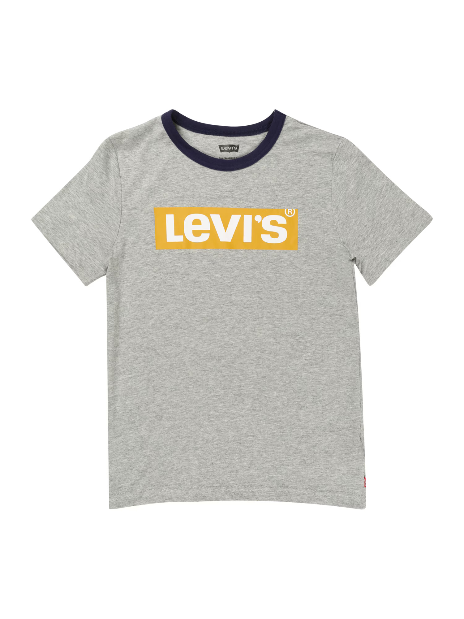 LEVI'S Majica pegasto siva / bela / rumena / nočno modra - Pepit.si