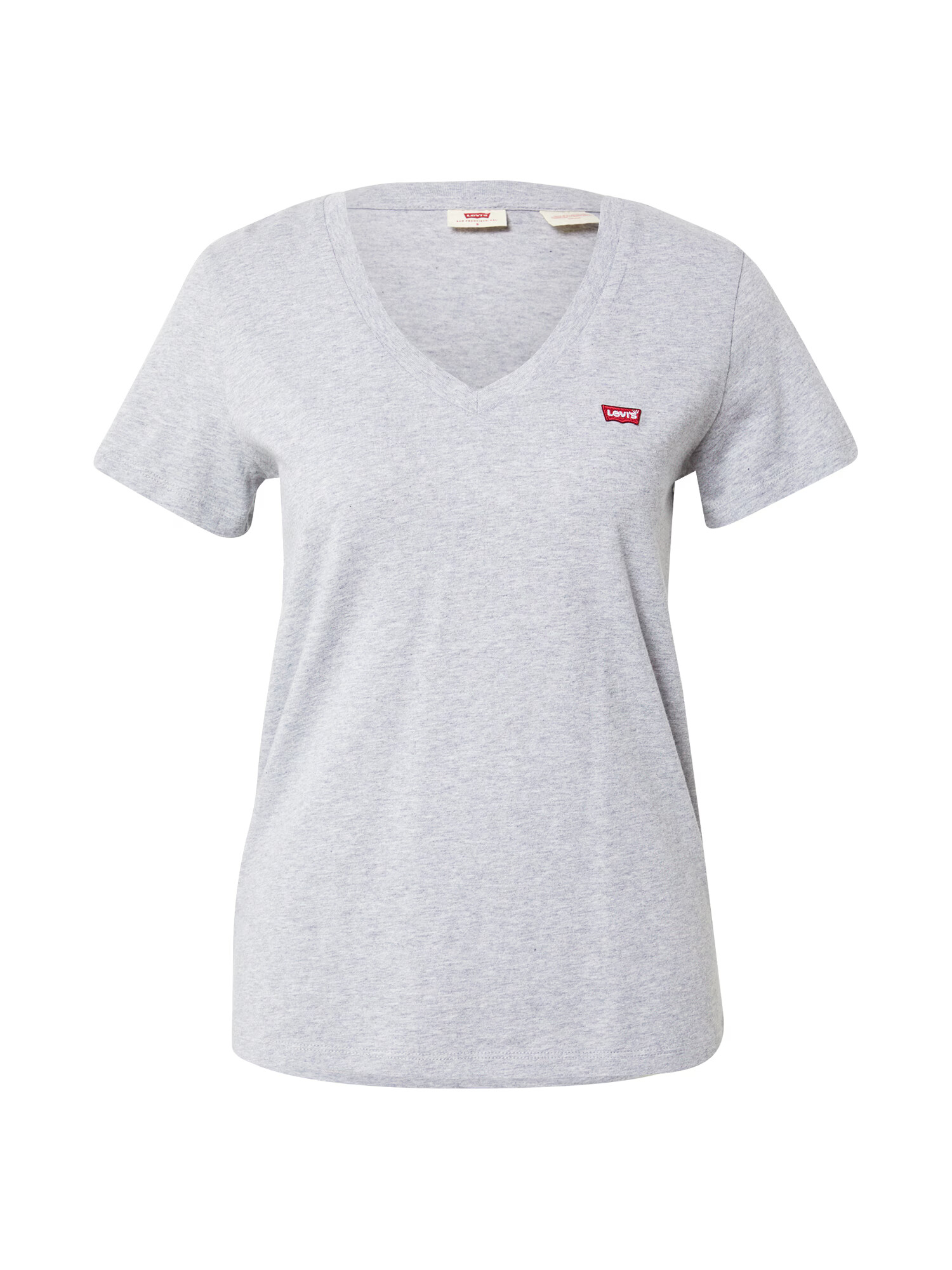 LEVI'S Majica 'PERFECT VNECK GREYS' pegasto siva / rdeča - Pepit.si