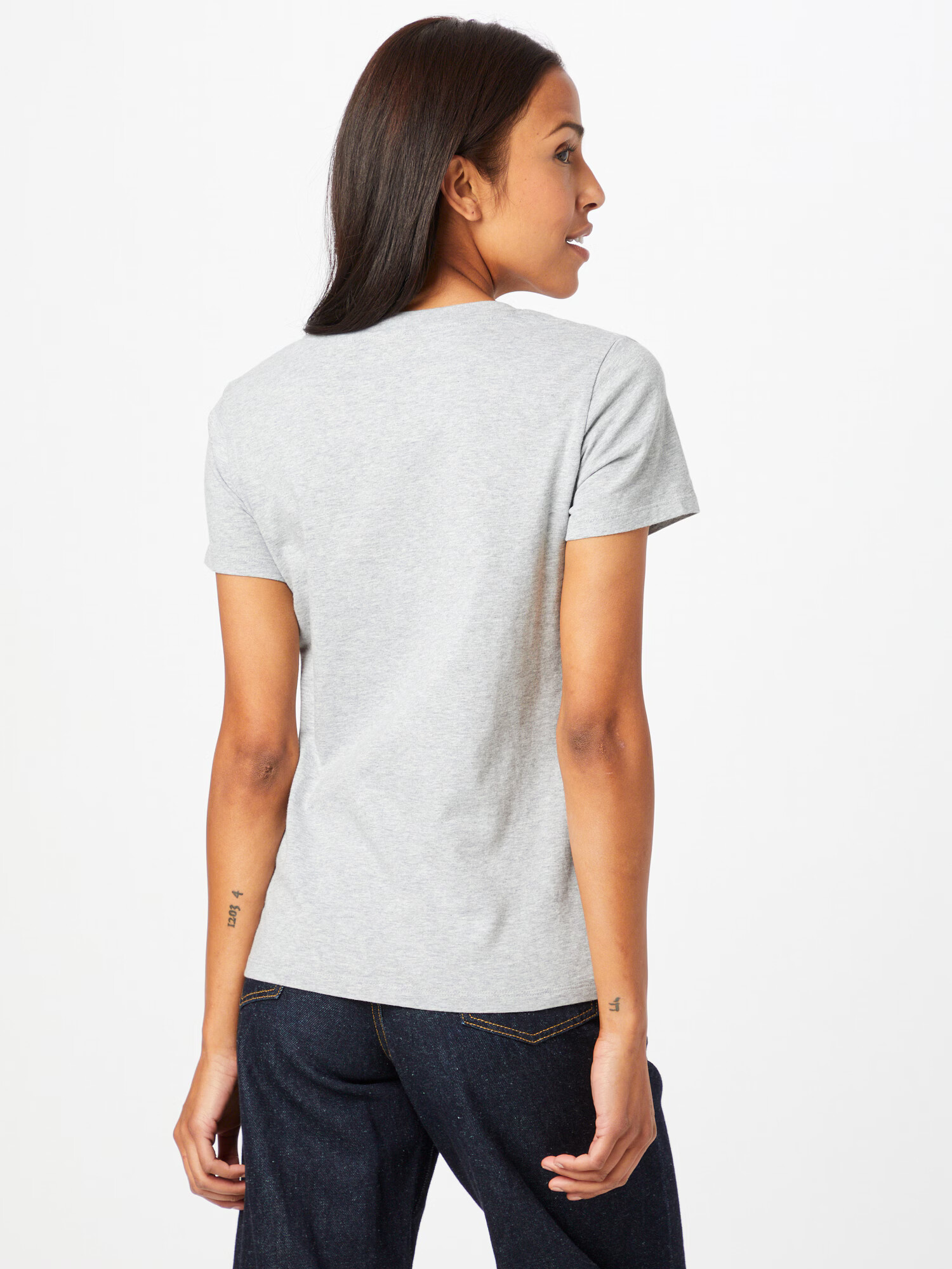 LEVI'S Majica 'PERFECT VNECK GREYS' pegasto siva / rdeča - Pepit.si