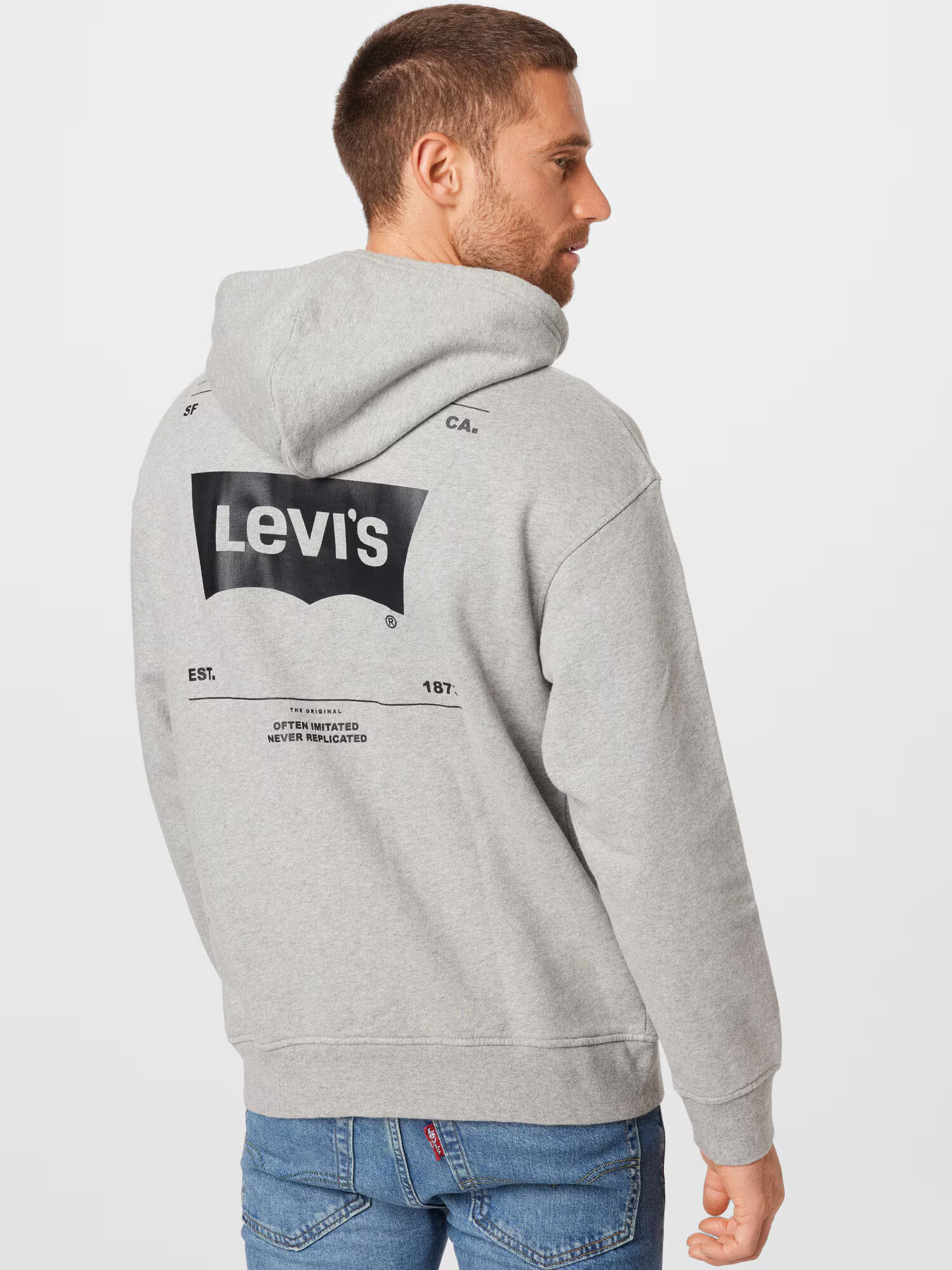 LEVI'S Majica temno siva / pegasto siva - Pepit.si