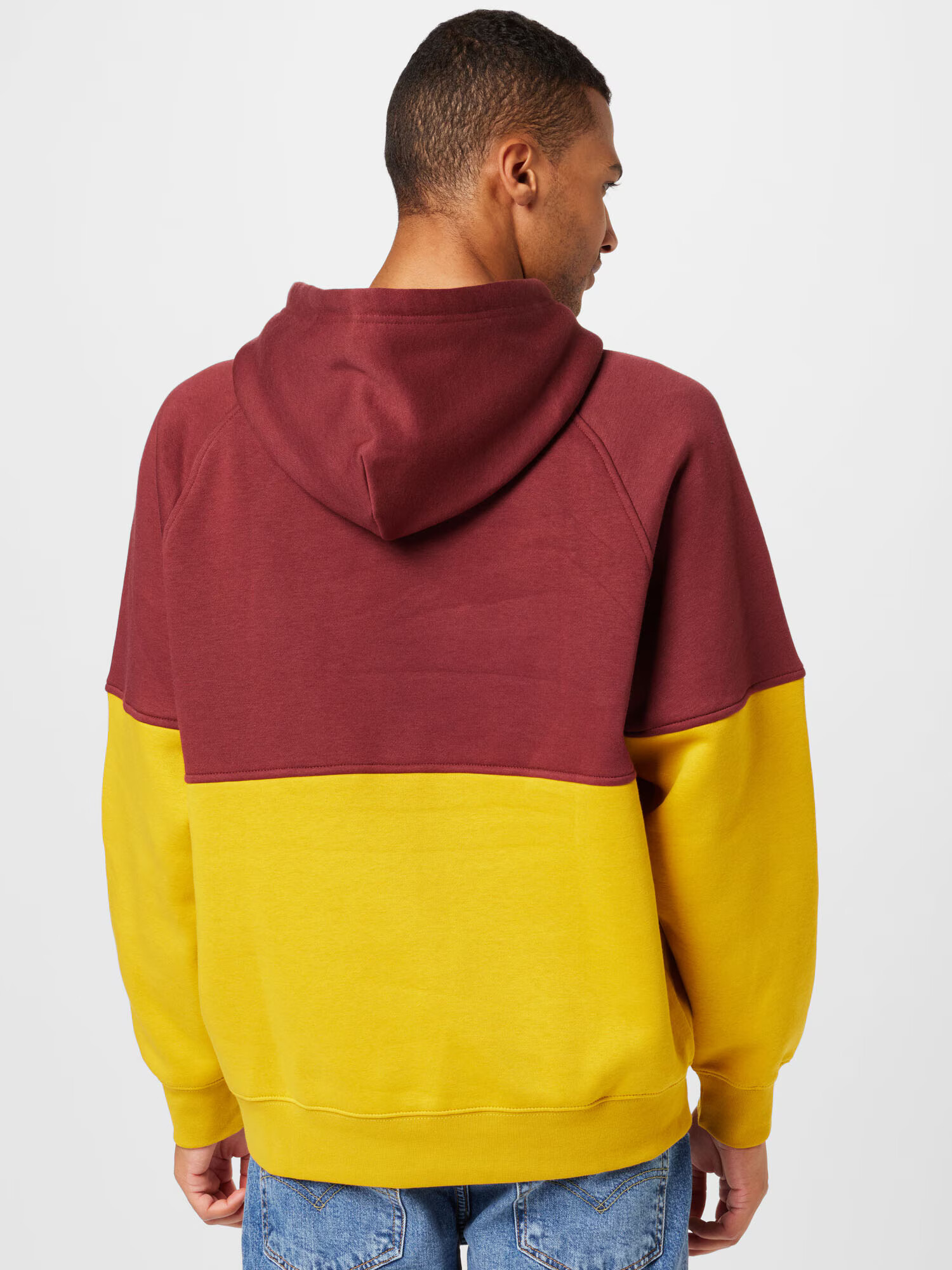 LEVI'S Majica 'VARSITY HOODIE MULTI-COLOR' rumena / bordo - Pepit.si