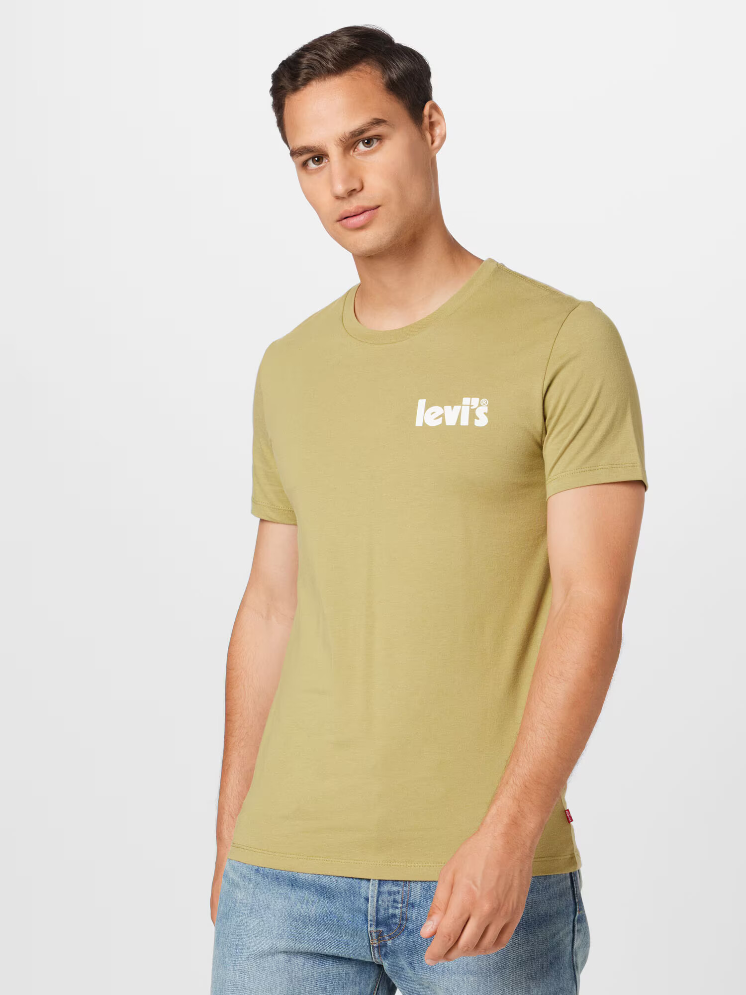 LEVI'S Majica '2PK CREWNECK GRAPHIC NEUTRALS' temno bež / črna / off-bela - Pepit.si