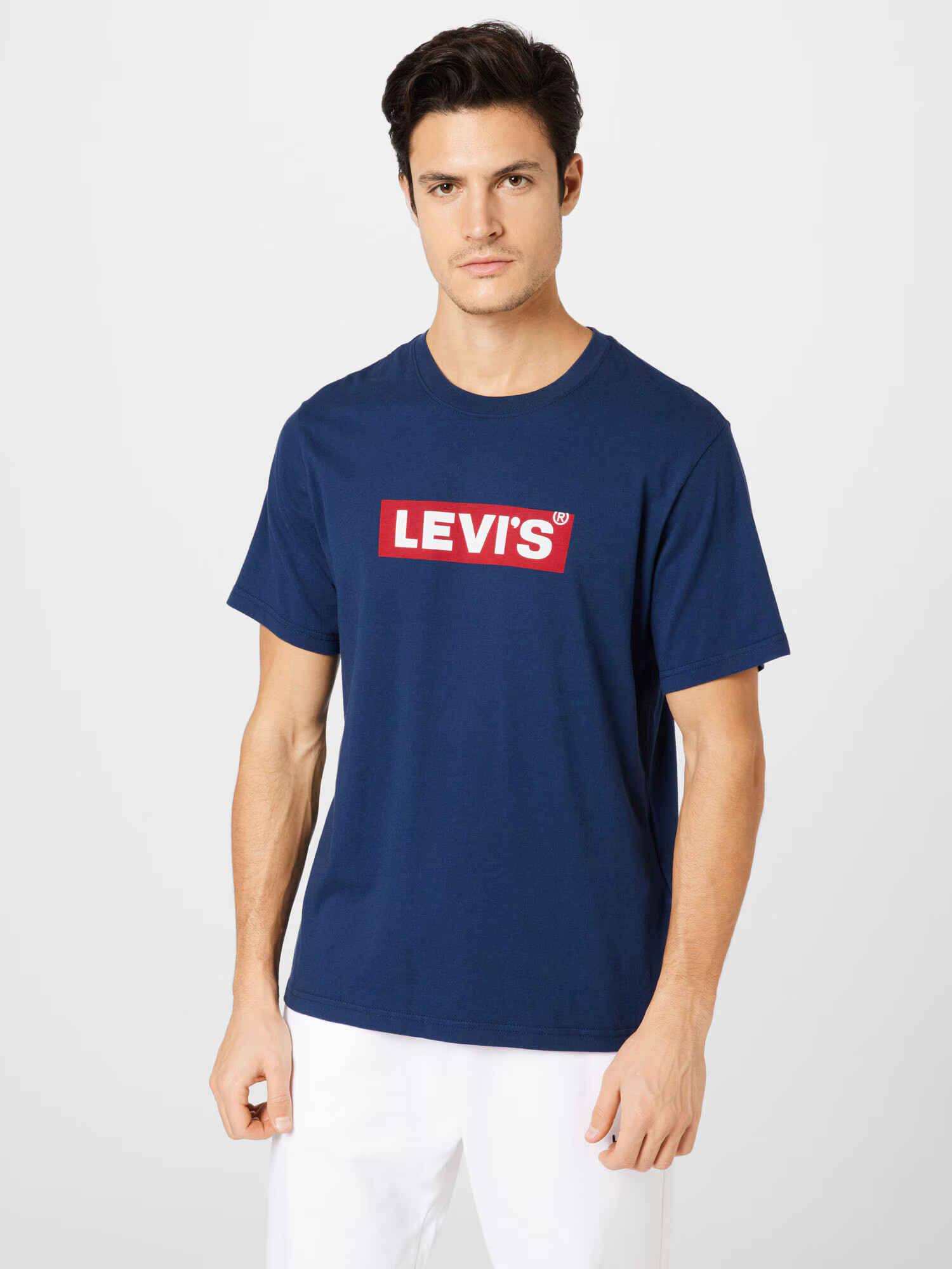 LEVI'S Majica 'SS RELAXED FIT TEE BLUES' temno modra / rdeča / bela - Pepit.si