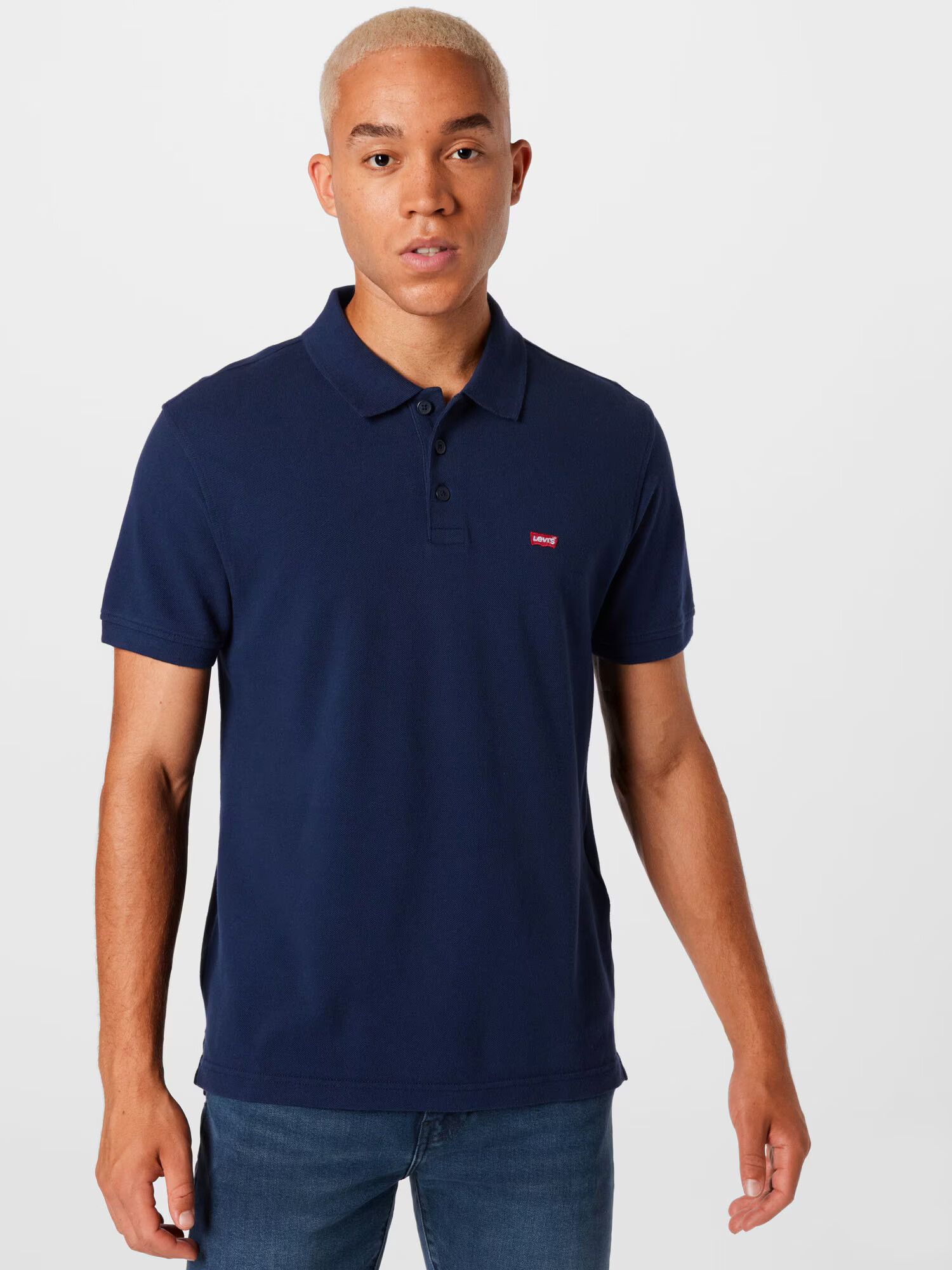 LEVI'S Majica 'LEVIS HM POLO BLUES' temno modra / ognjeno rdeča / bela - Pepit.si