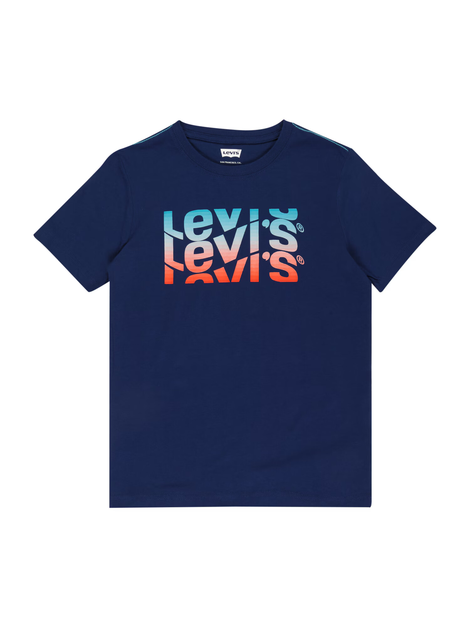 LEVI'S Majica temno modra / turkizna / oranžna - Pepit.si