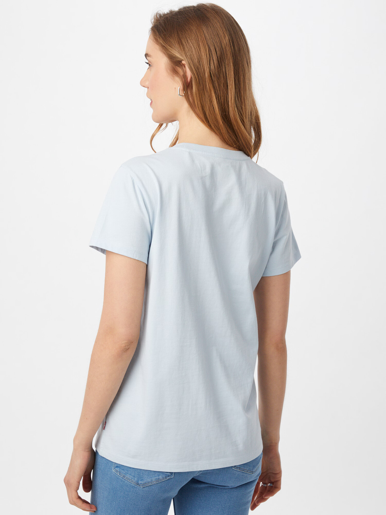 LEVI'S Majica 'THE PERFECT TEE BLUES' azur / bela - Pepit.si