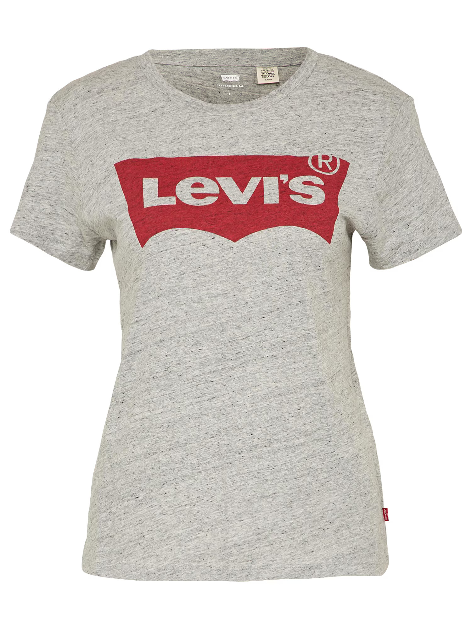 LEVI'S Majica pegasto siva / karminsko rdeča - Pepit.si