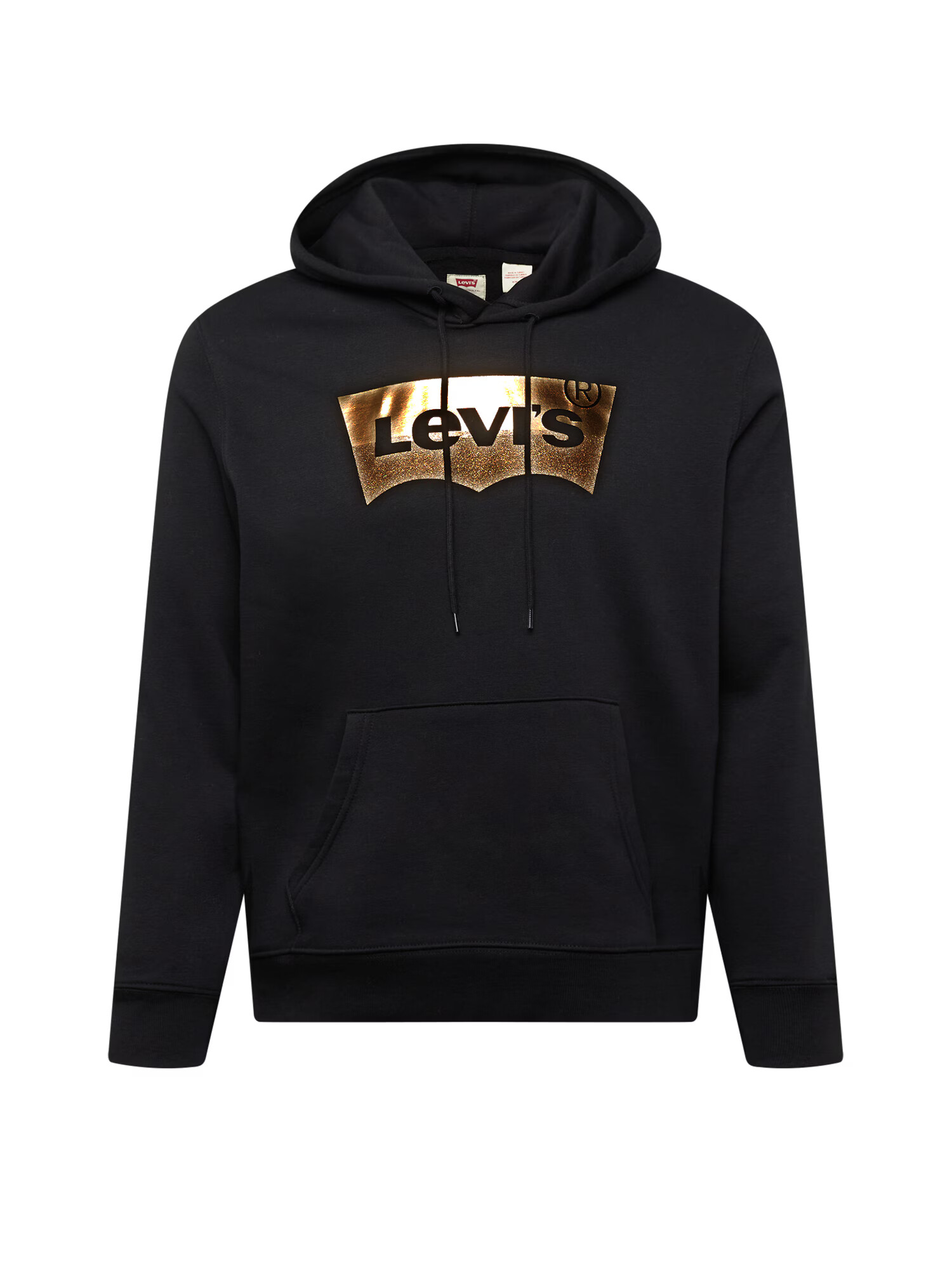 LEVI'S Majica 'LSE_T3 GRAPHIC HOODIE BLACKS' zlata / črna - Pepit.si