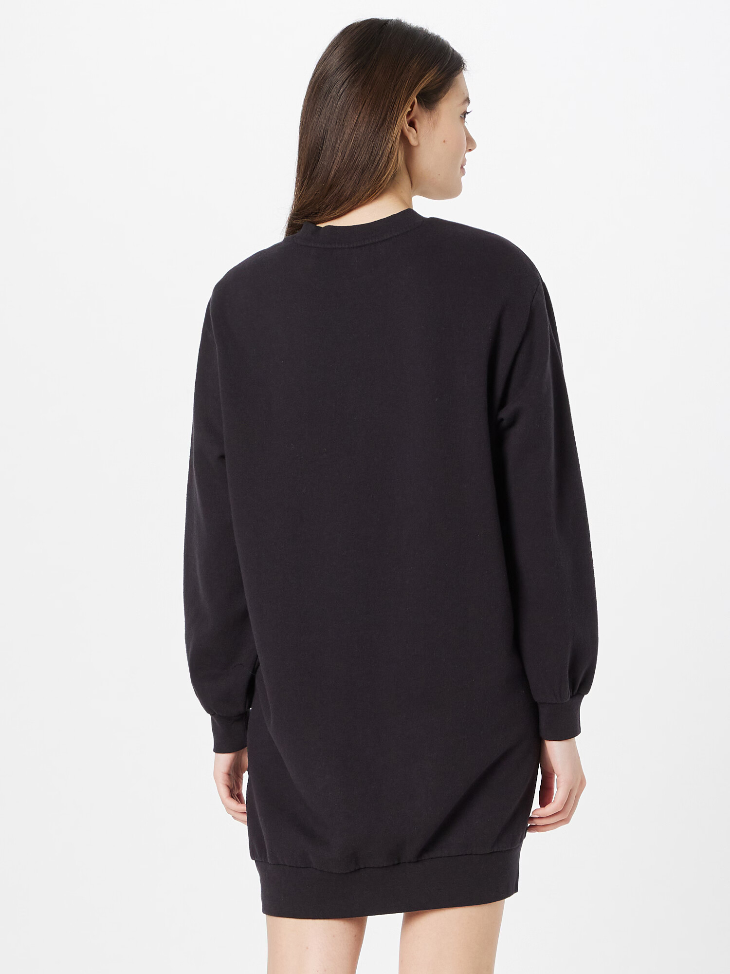 LEVI'S Obleka 'YUNA SWEATSHIRT DRESS BLACKS' črna / bela - Pepit.si