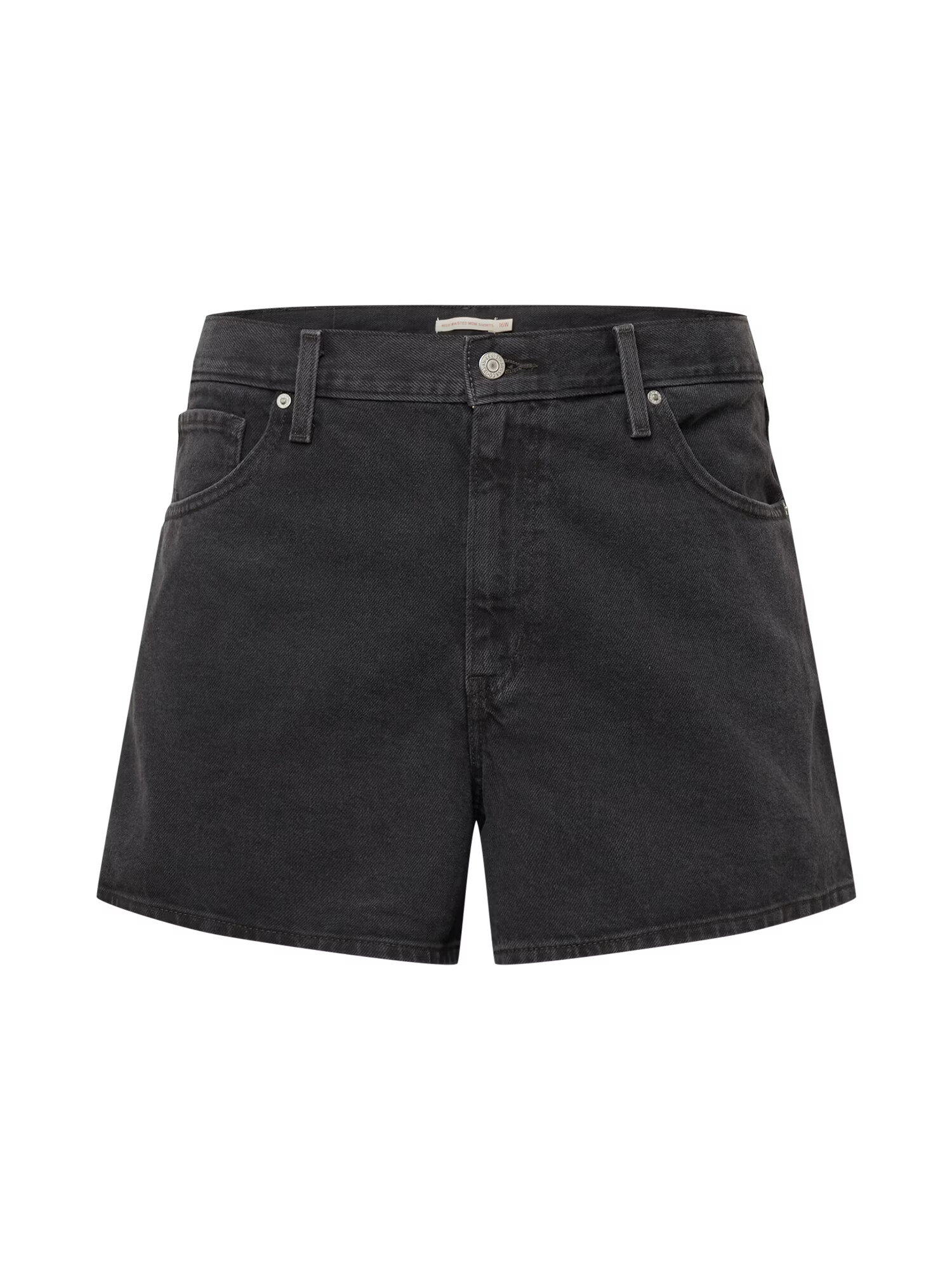 Levi's® Plus Kavbojke 'PLUS HW MOM SHORT LIGHT INDIGO - WORN IN' črn denim - Pepit.si