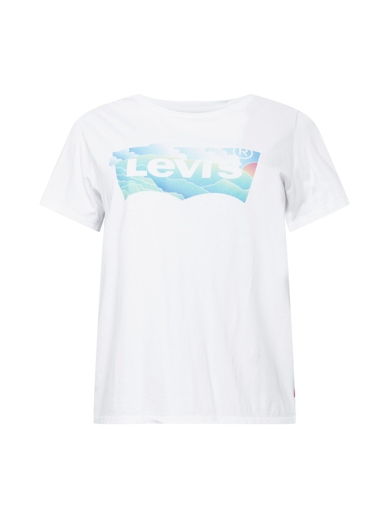 Levi's® Plus Majica bela / svetlo modra / turkizna - Pepit.si