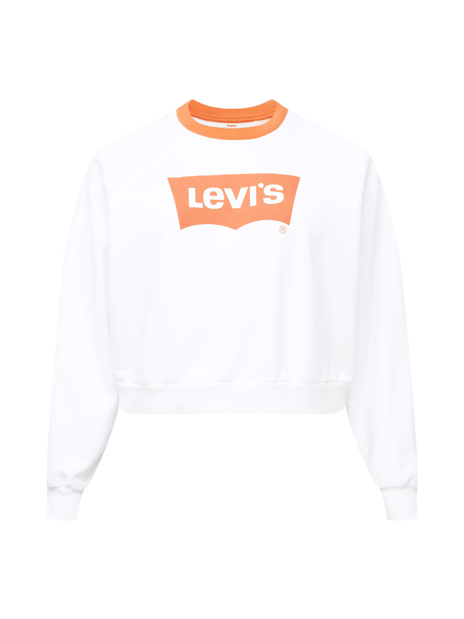 Levi's® Plus Majica 'PL VINTAGE RAGLAN CREW NEUTRALS' oranžna / bela - Pepit.si