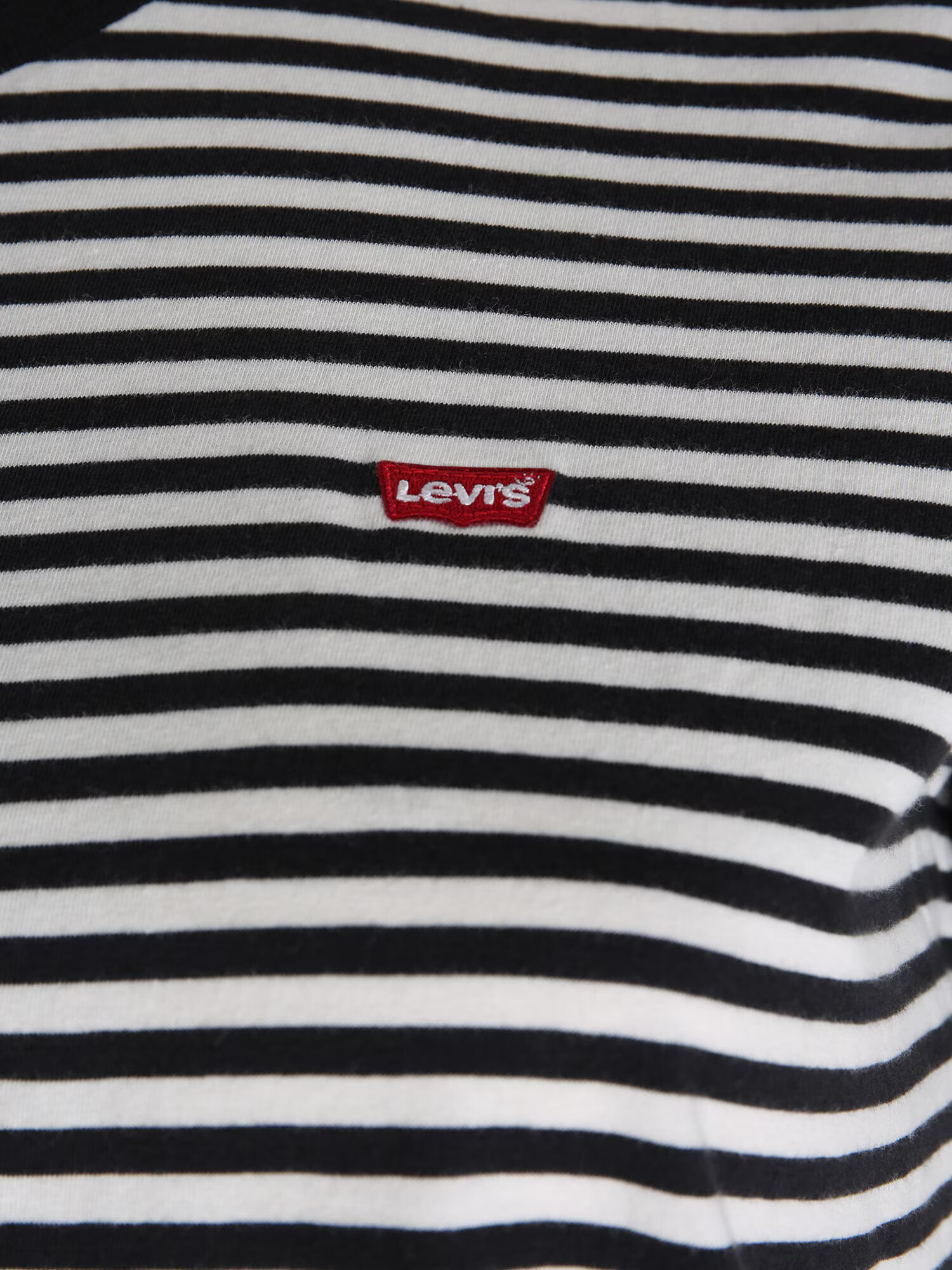 Levi's® Plus Majica 'PL Perfect Crew' črna / bela - Pepit.si