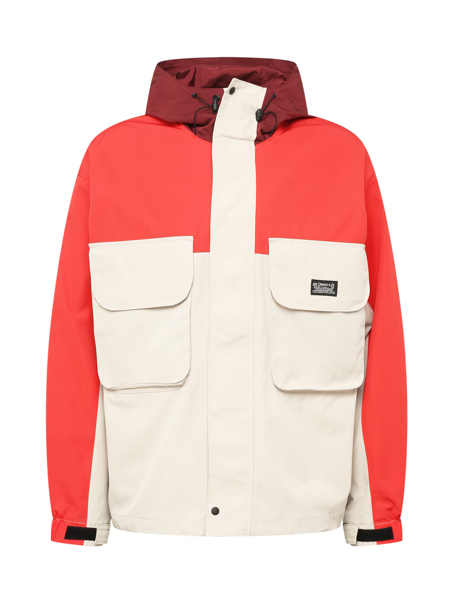 LEVI'S Prehodna jakna 'BARTLETT UTILITY JACKET REDS' kremna / temno oranžna - Pepit.si