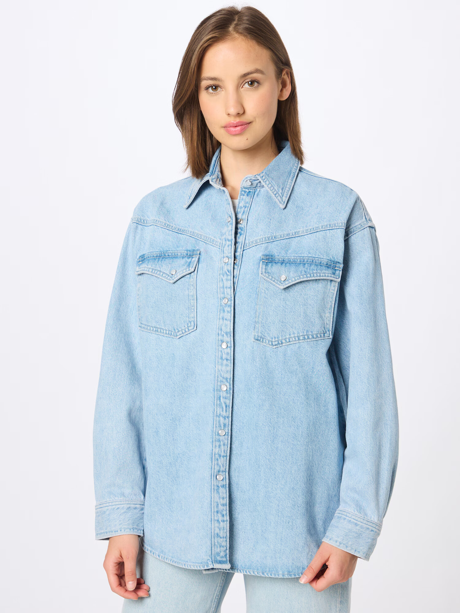 LEVI'S Bluza 'DORSEY XL WESTERN LIGHT INDIGO - WORN IN' moder denim - Pepit.si