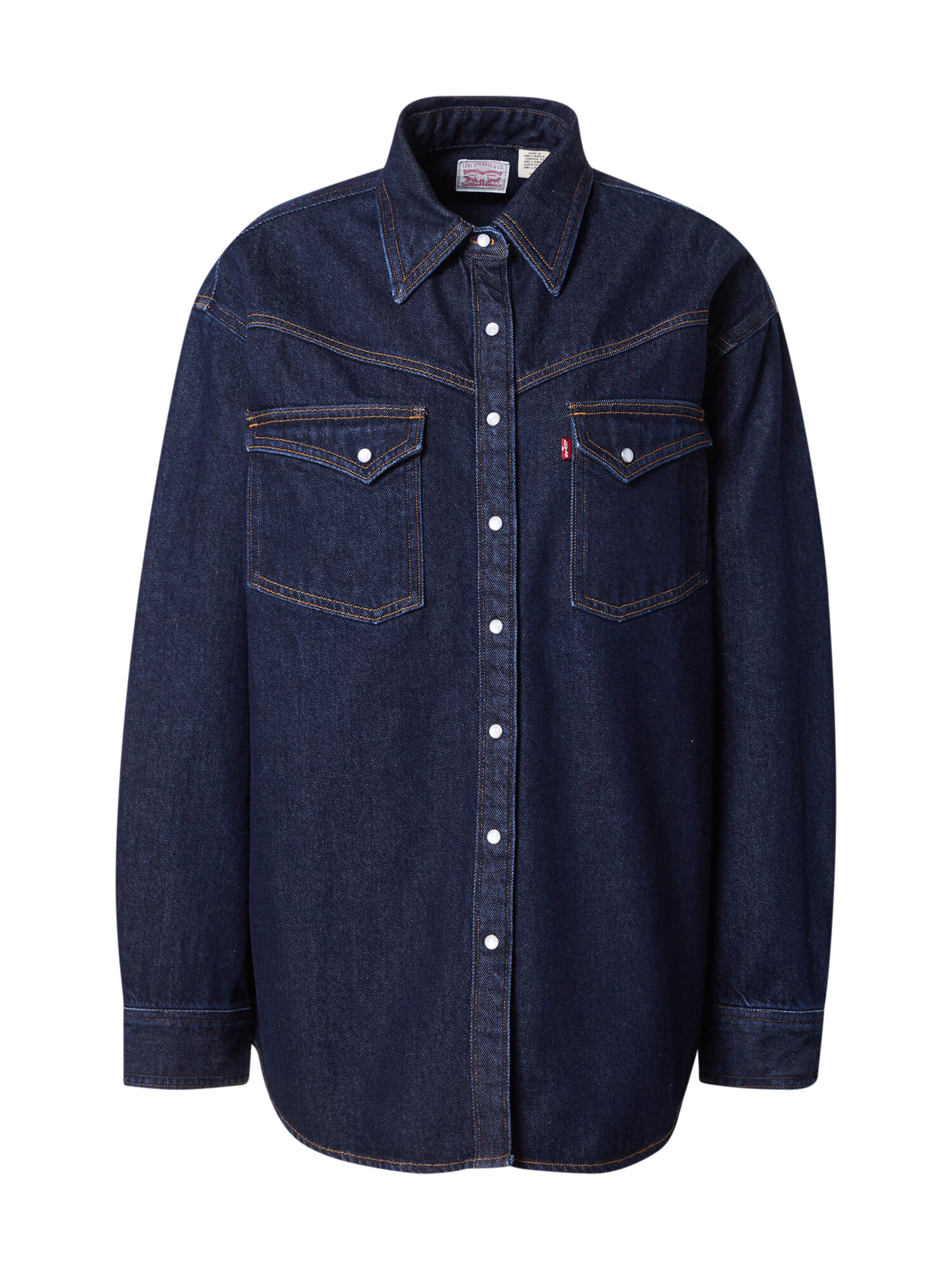 LEVI'S Bluza 'DORSEY XL WESTERN DARK INDIGO - FLAT FINISH' moder denim - Pepit.si