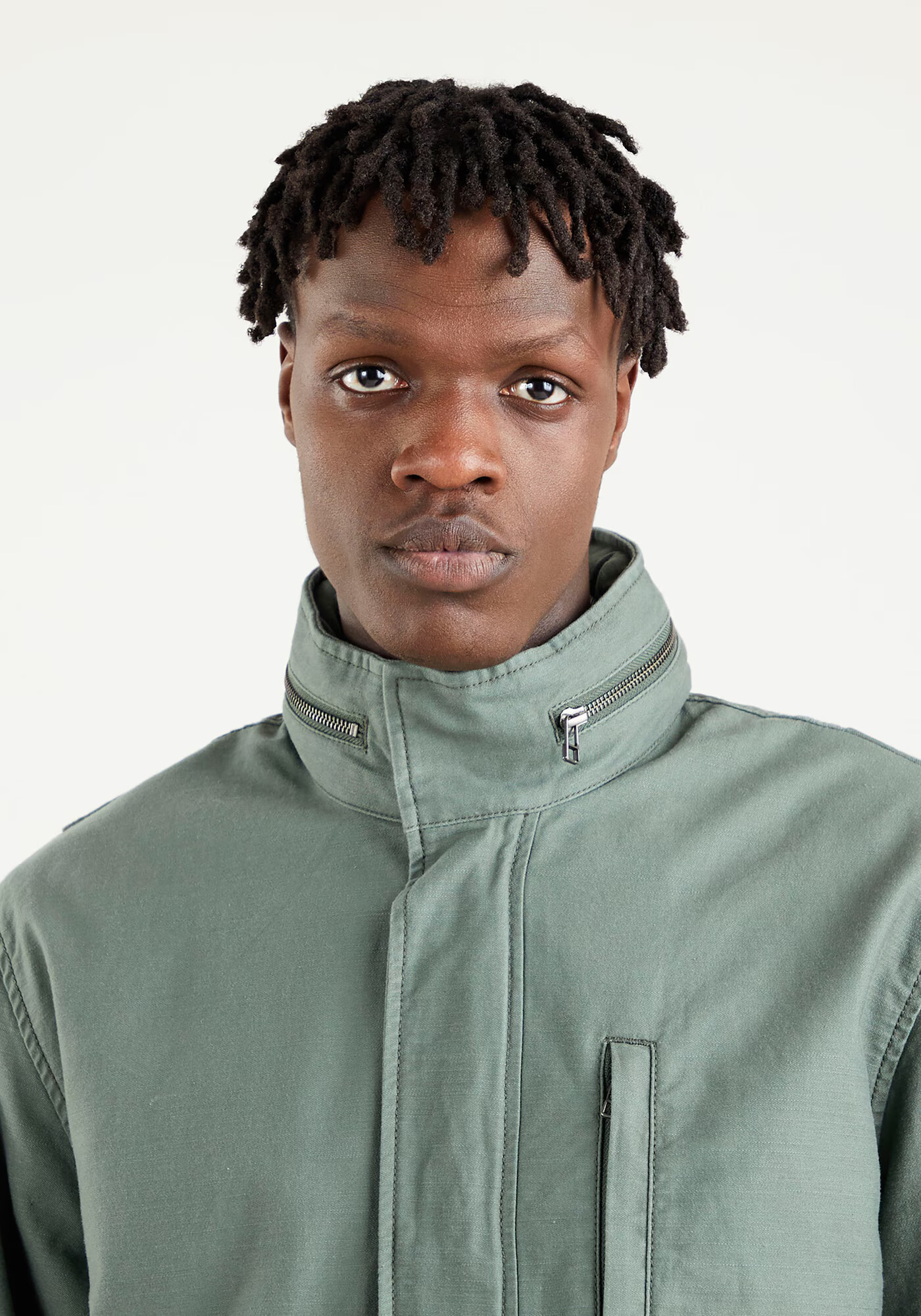 LEVI'S Prehodna jakna 'FULTON FIELD COAT GREENS' temno siva / pastelno zelena / bela - Pepit.si