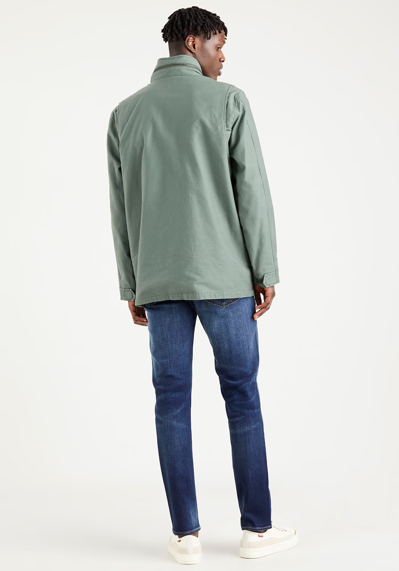 LEVI'S Prehodna jakna 'FULTON FIELD COAT GREENS' temno siva / pastelno zelena / bela - Pepit.si