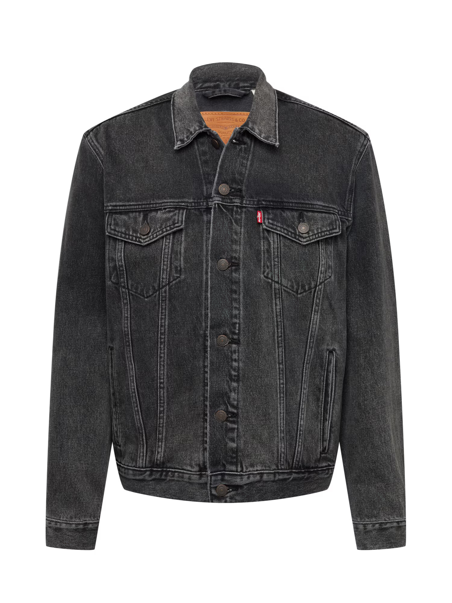 LEVI'S Prehodna jakna 'The Trucker' siv denim - Pepit.si