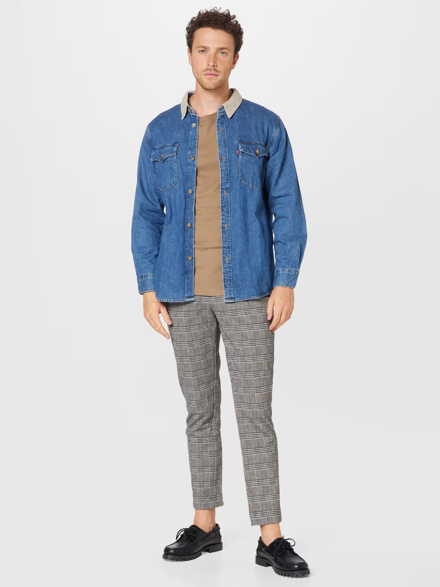 LEVI'S Srajca 'RELAXED FIT WESTERN MED INDIGO - FLAT FINISH' moder denim - Pepit.si