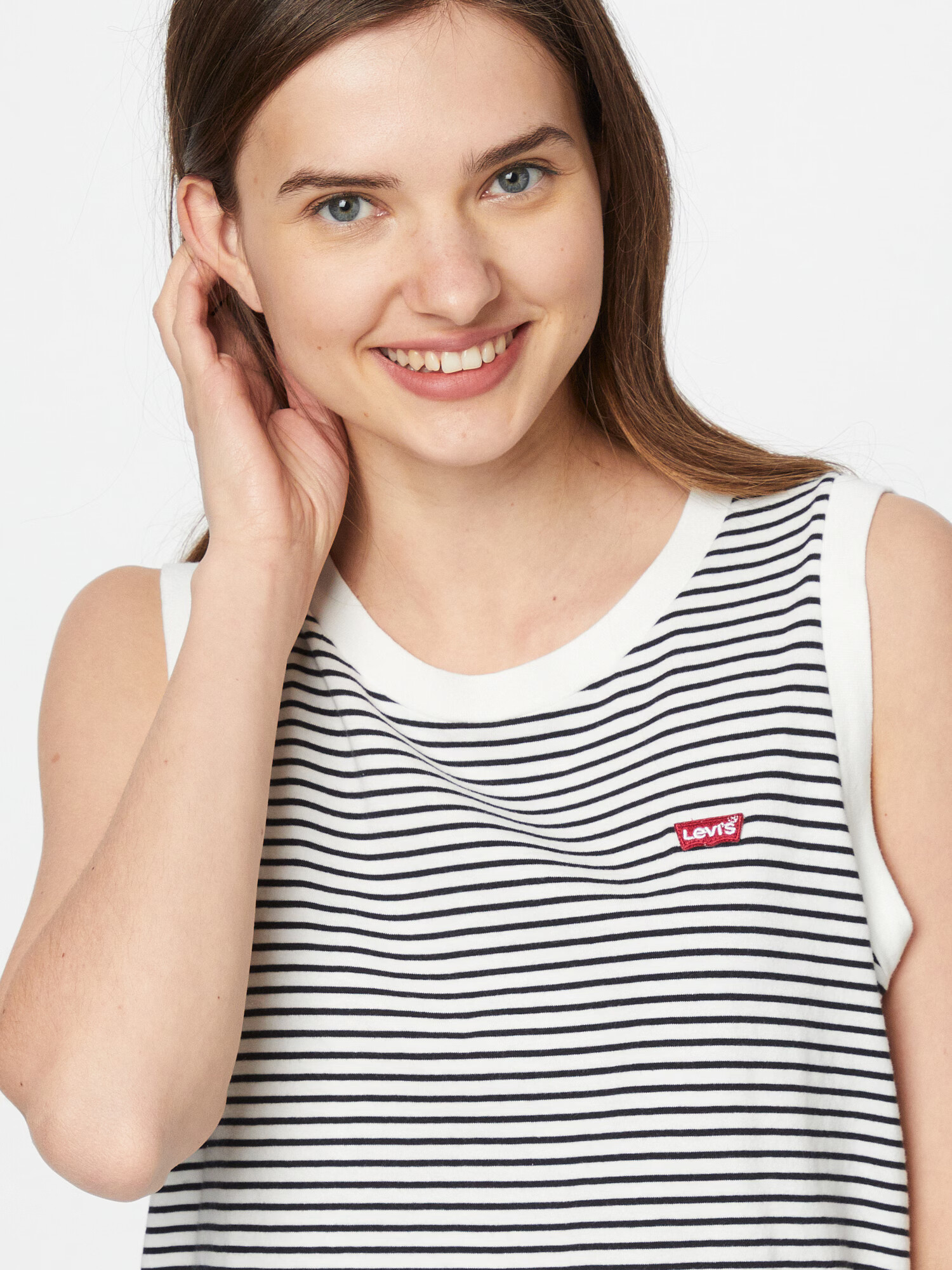 LEVI'S Top 'DARA TANK MULTI-COLOR' črna / bela - Pepit.si