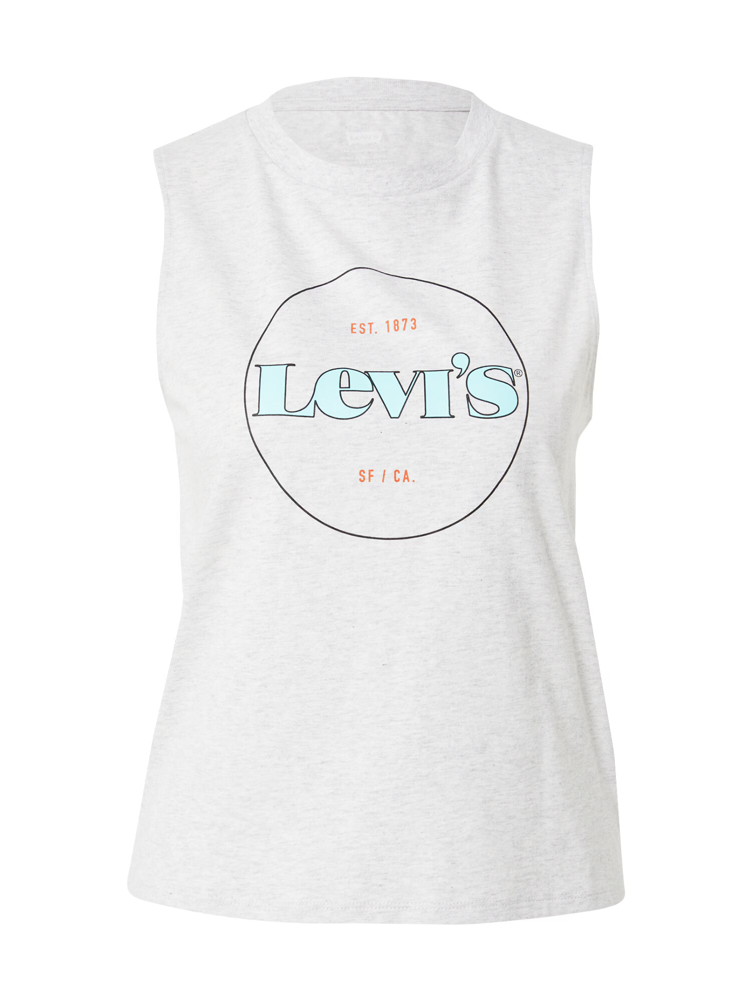 LEVI'S Top turkizna / pegasto siva - Pepit.si