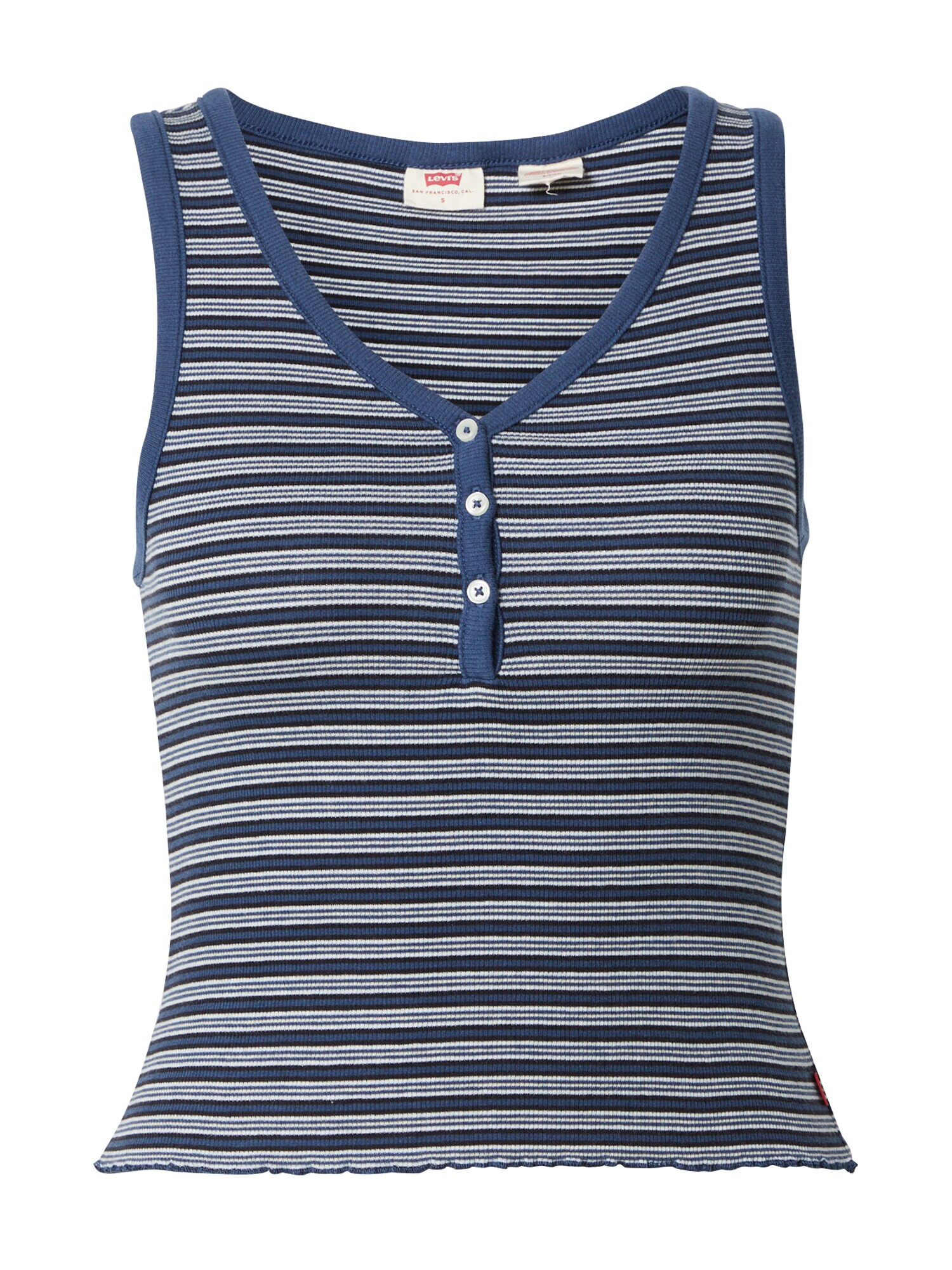 LEVI'S Top 'SPICE TANK BLUES' temno modra / črna / bela - Pepit.si