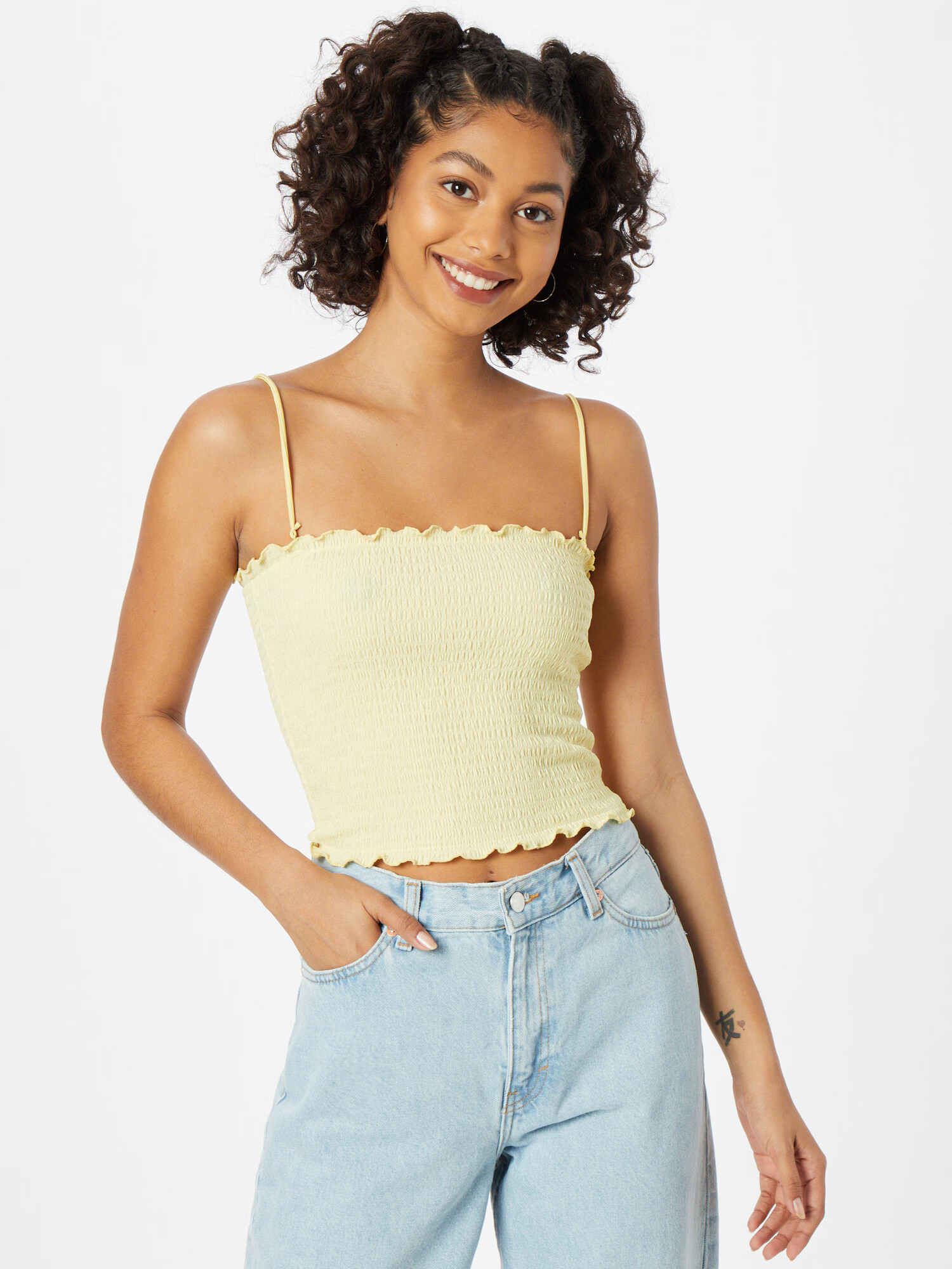 LEVI'S Top 'Claire' pastelno rumena - Pepit.si