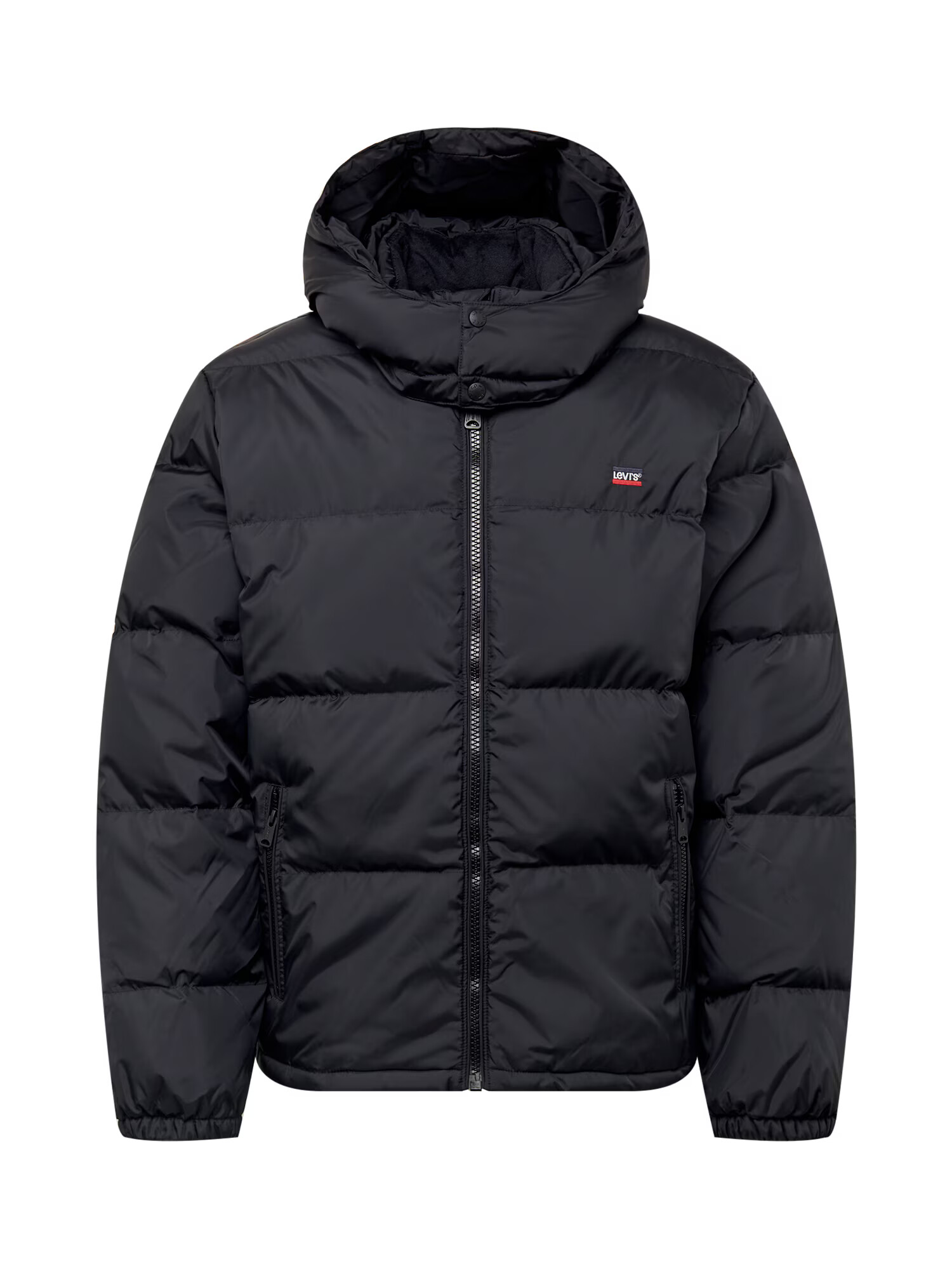 LEVI'S Zimska jakna 'HOODED FILLMORE SHRT JKT BLACKS' črna - Pepit.si