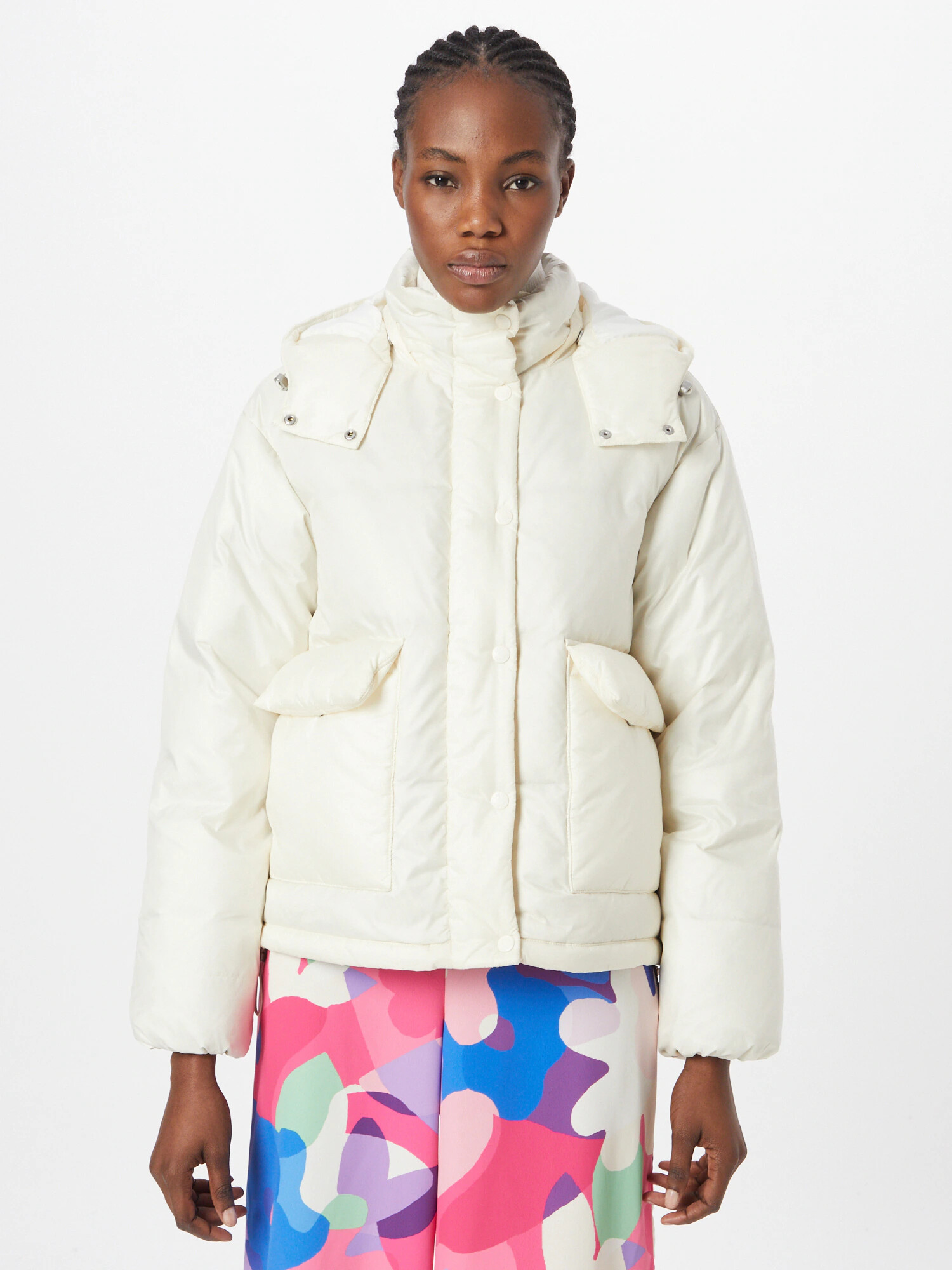 LEVI'S Zimska jakna 'CORE PUFFER SHORTY MULTI-COLOR' naravno bela - Pepit.si