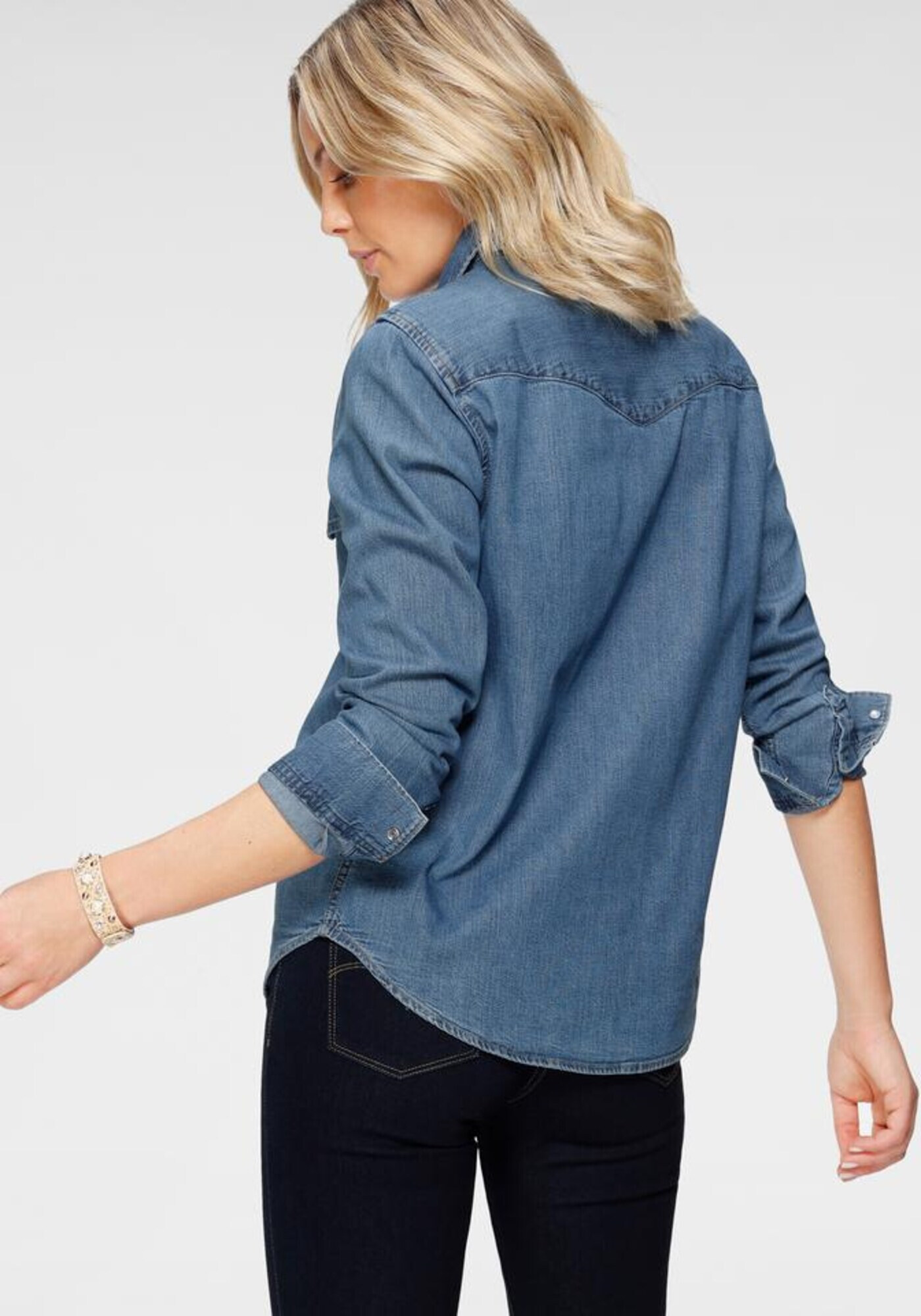 LEVI'S Bluza 'Essential Western' moder denim - Pepit.si