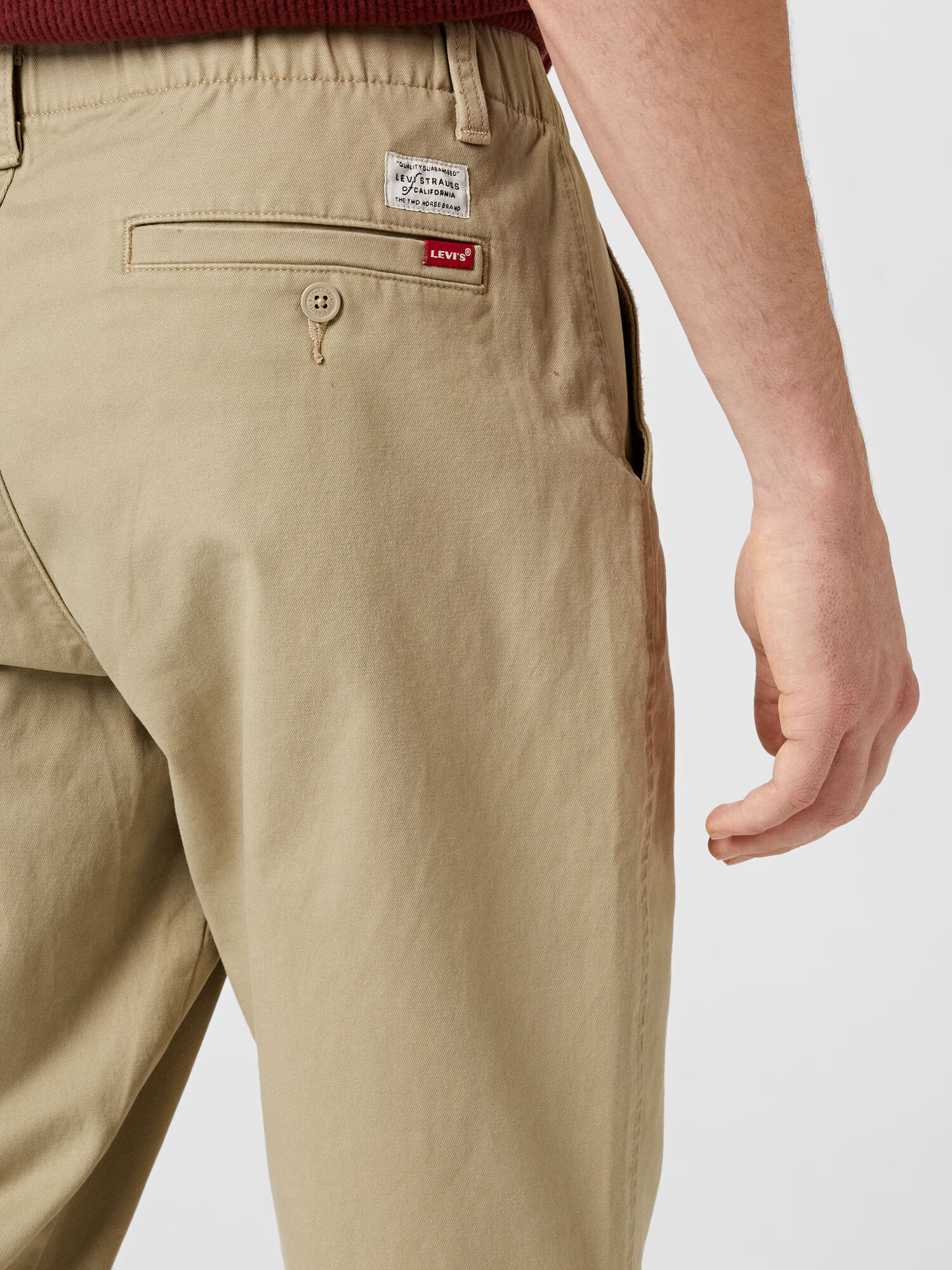 LEVI'S Chino hlače bež / bela - Pepit.si