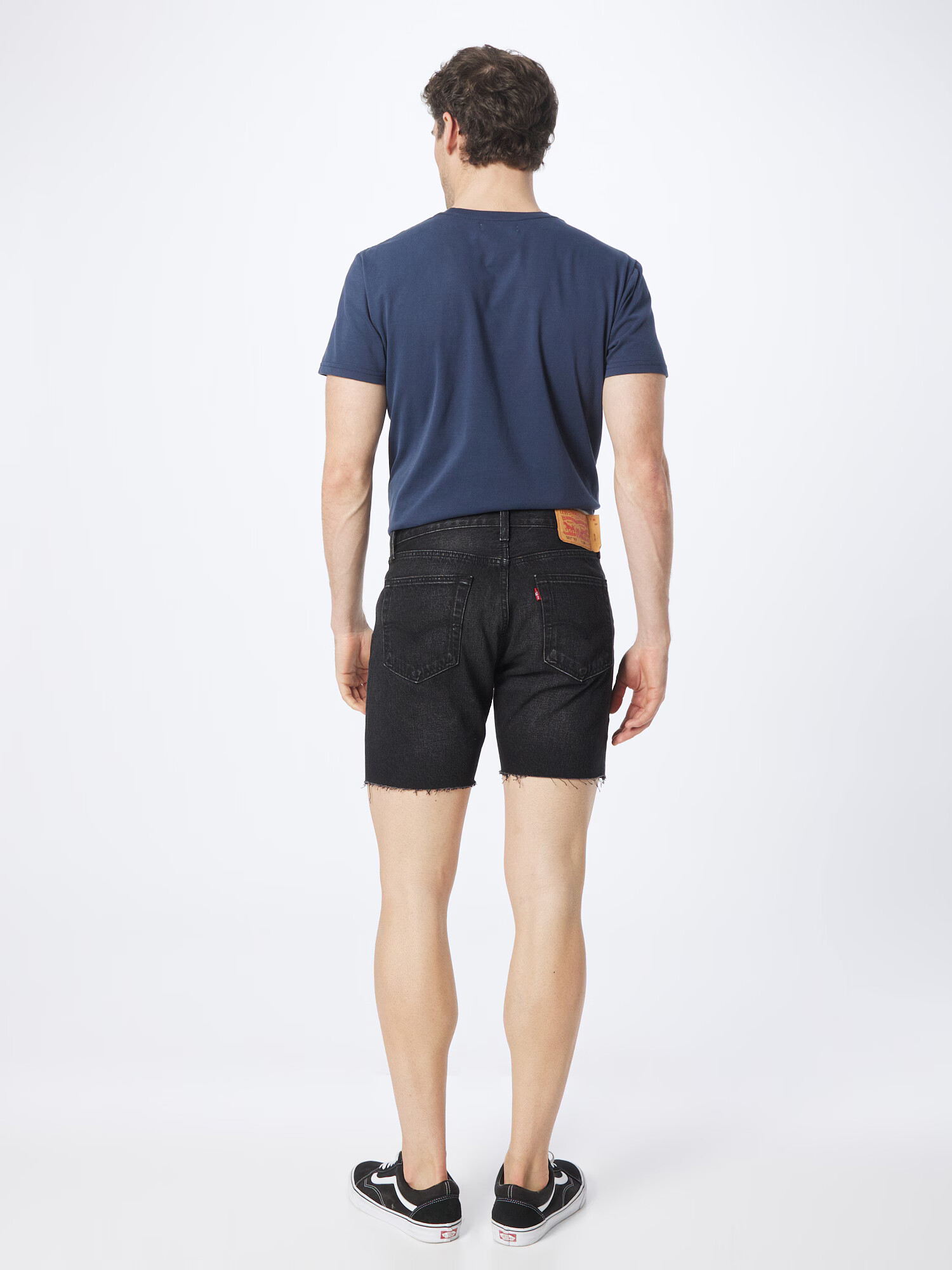 LEVI'S Kavbojke '501 93 SHORTS AC465 MEDIUM IND' črn denim - Pepit.si