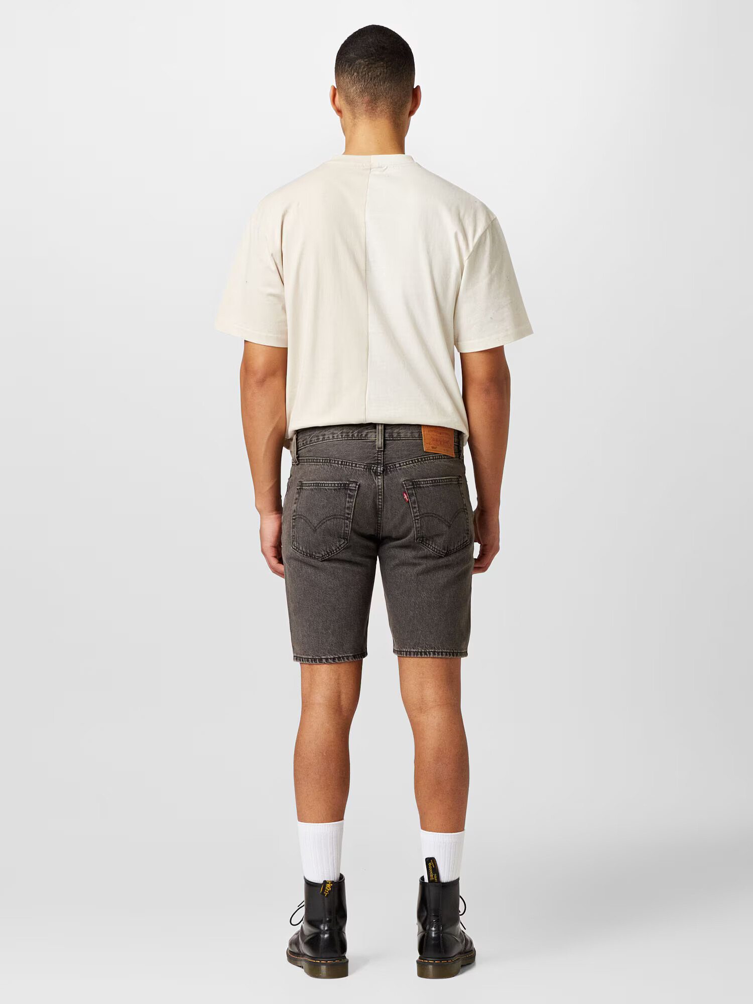 LEVI'S Kavbojke '501 HEMMED SHORT Z7430 GRAY DE' črna - Pepit.si