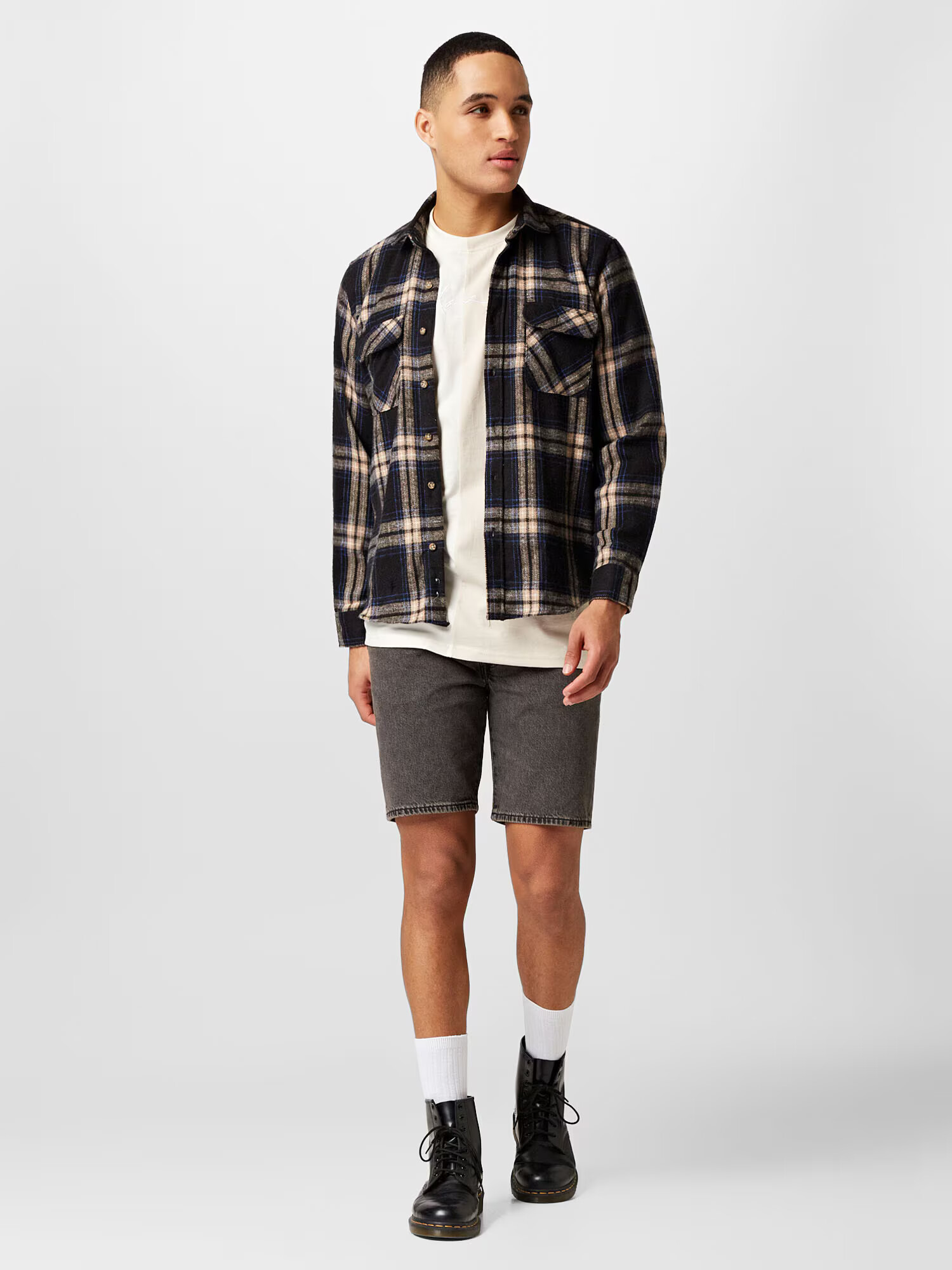 LEVI'S Kavbojke '501 HEMMED SHORT Z7430 GRAY DE' črna - Pepit.si