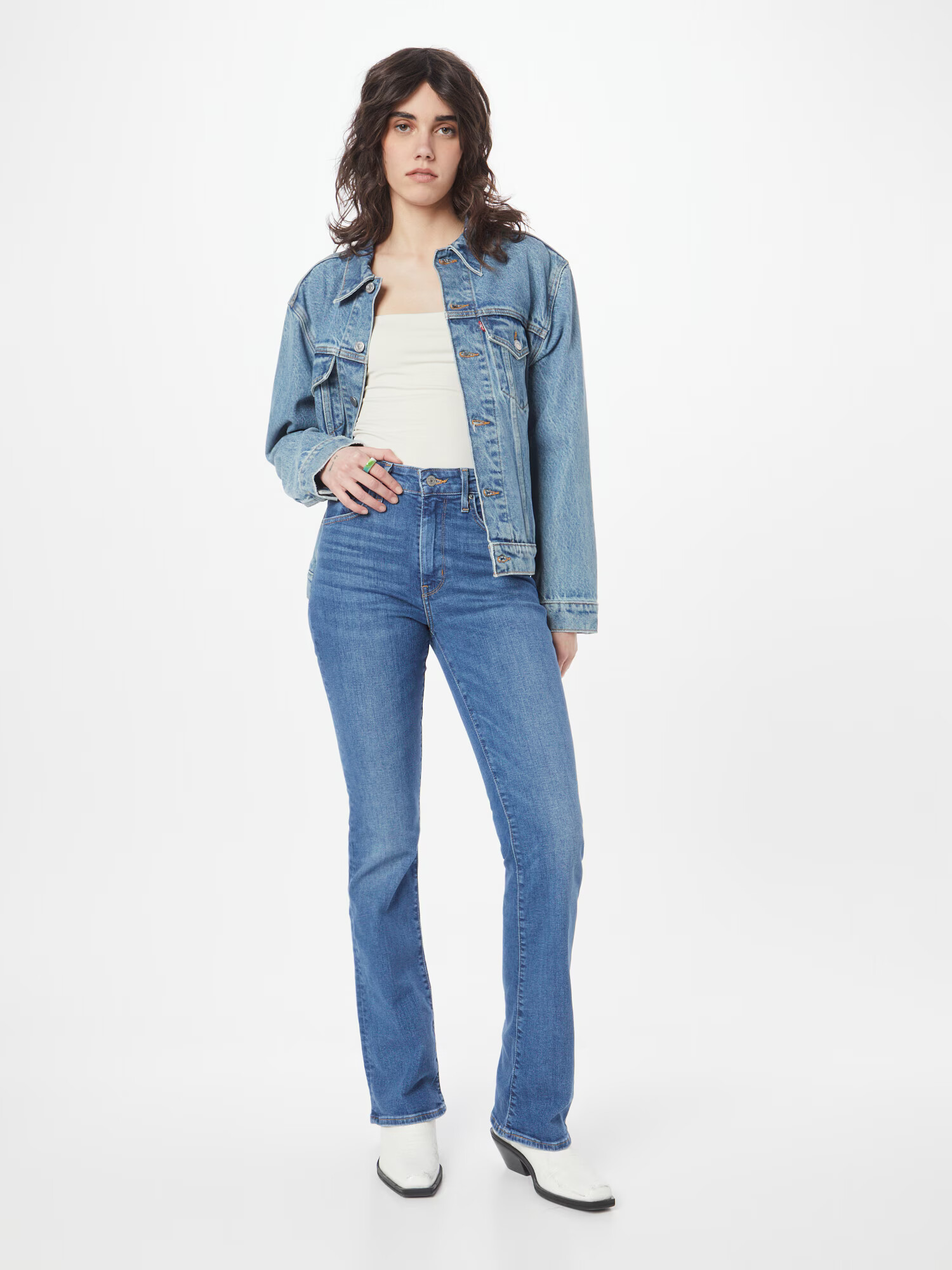 LEVI'S Kavbojke '725 HIGH RISE BOOTCUT' moder denim - Pepit.si