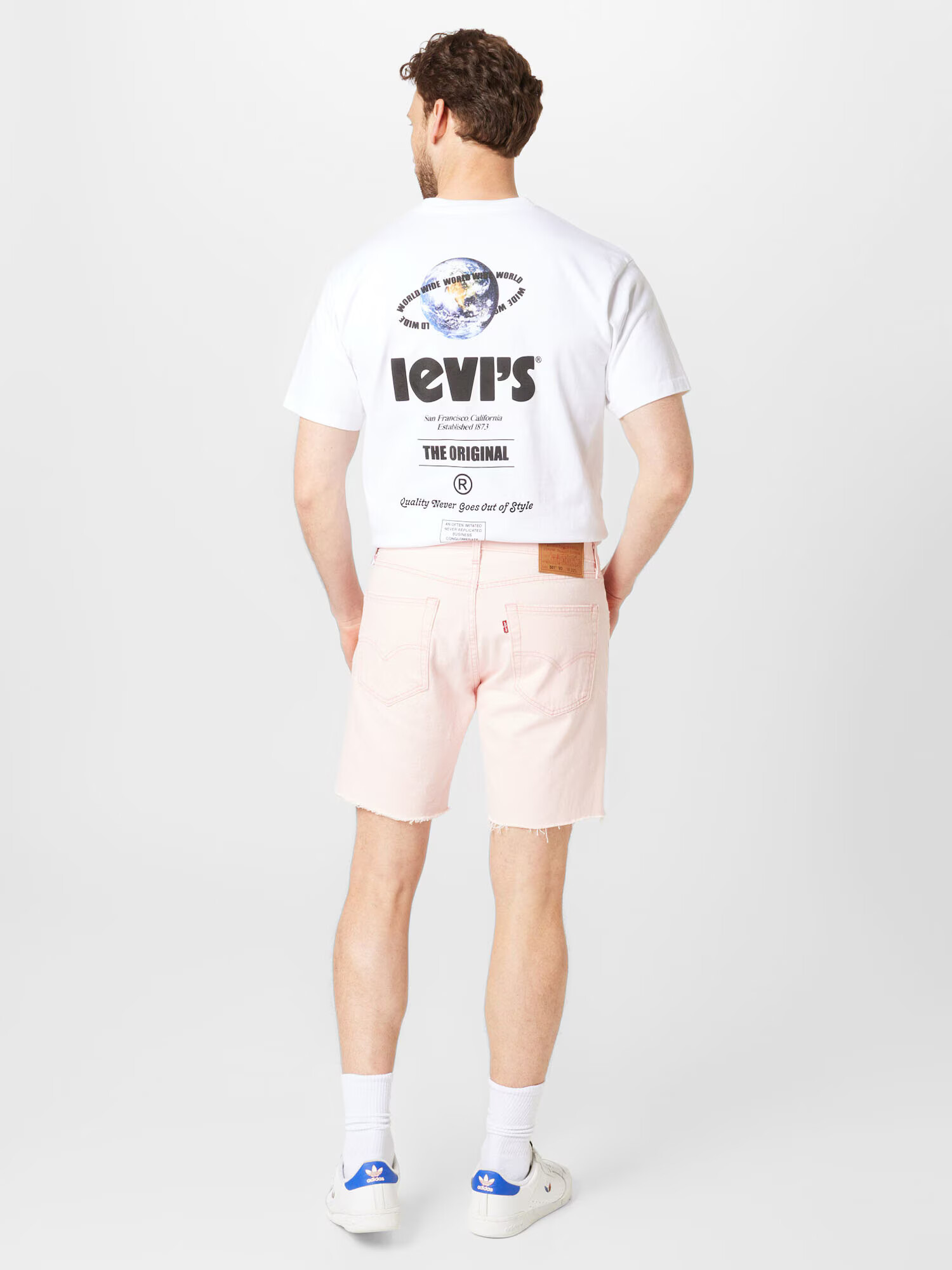 LEVI'S Kavbojke '501 93 SHORTS AC465 MEDIUM IND' roza - Pepit.si