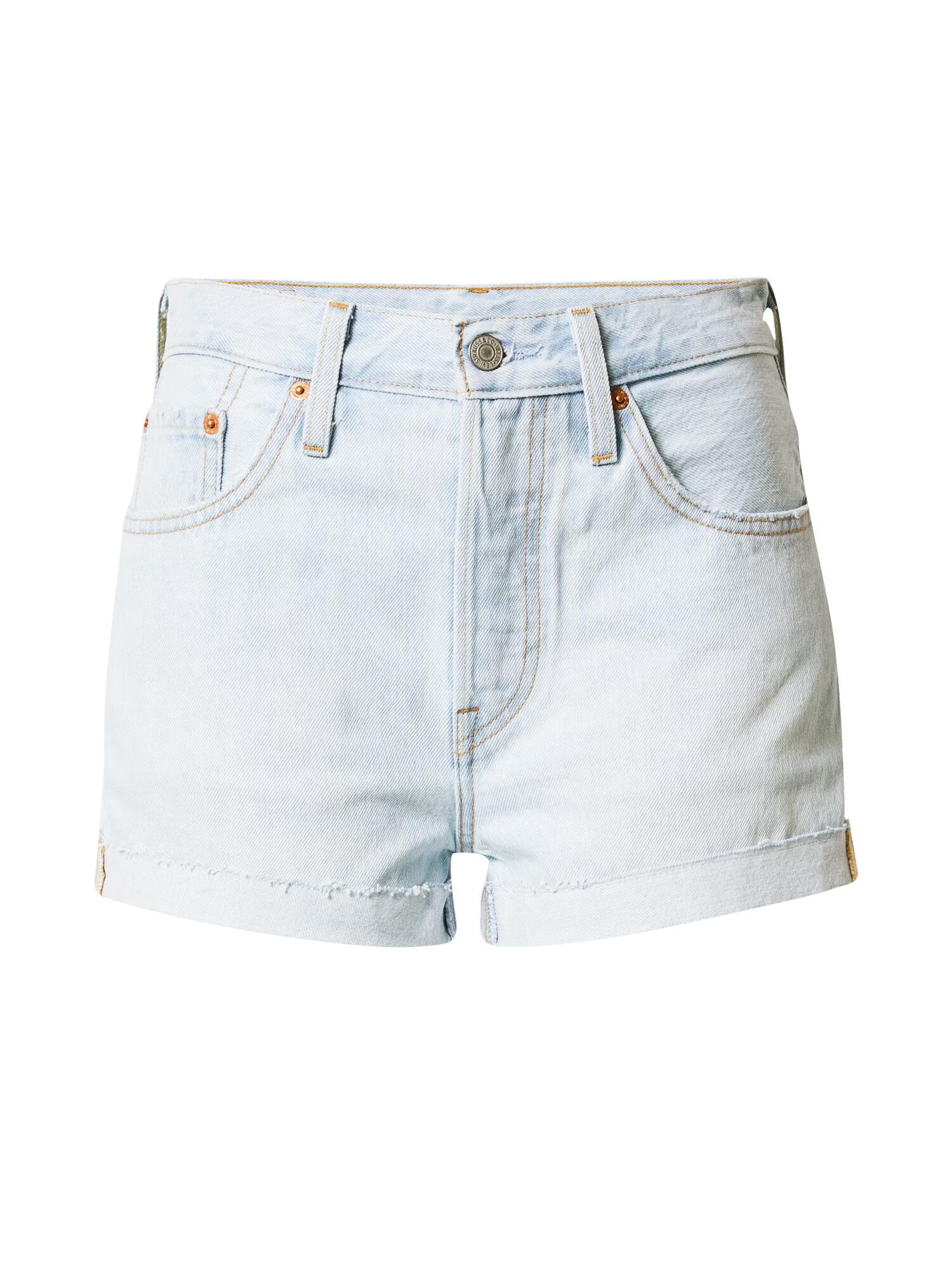 LEVI'S Kavbojke '501® ORIGINAL SHORT DARK INDIGO - WORN I' svetlo modra - Pepit.si