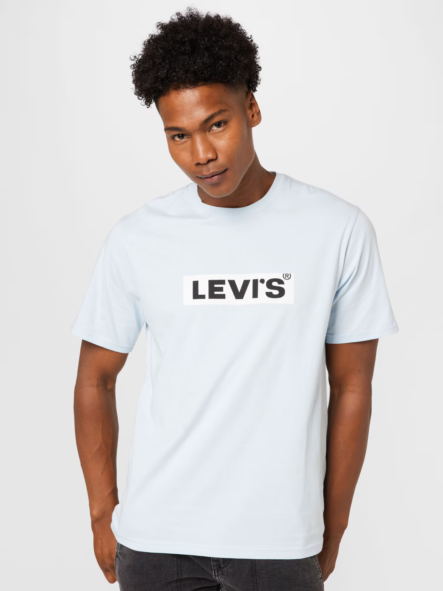 LEVI'S Majica 'LSE_SS RELAXED FIT TEE BLUES' azur / črna / bela - Pepit.si