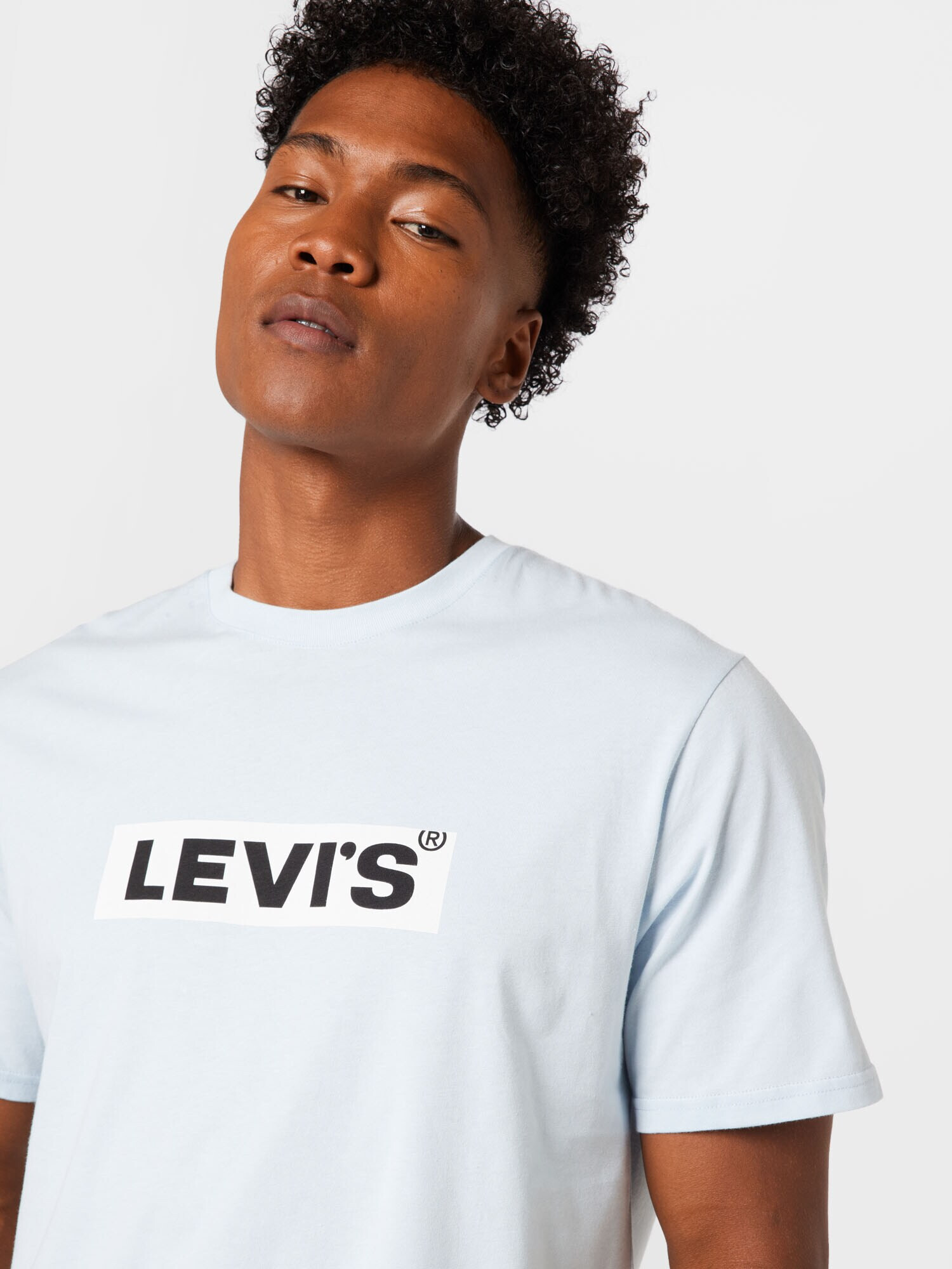 LEVI'S Majica 'LSE_SS RELAXED FIT TEE BLUES' azur / črna / bela - Pepit.si