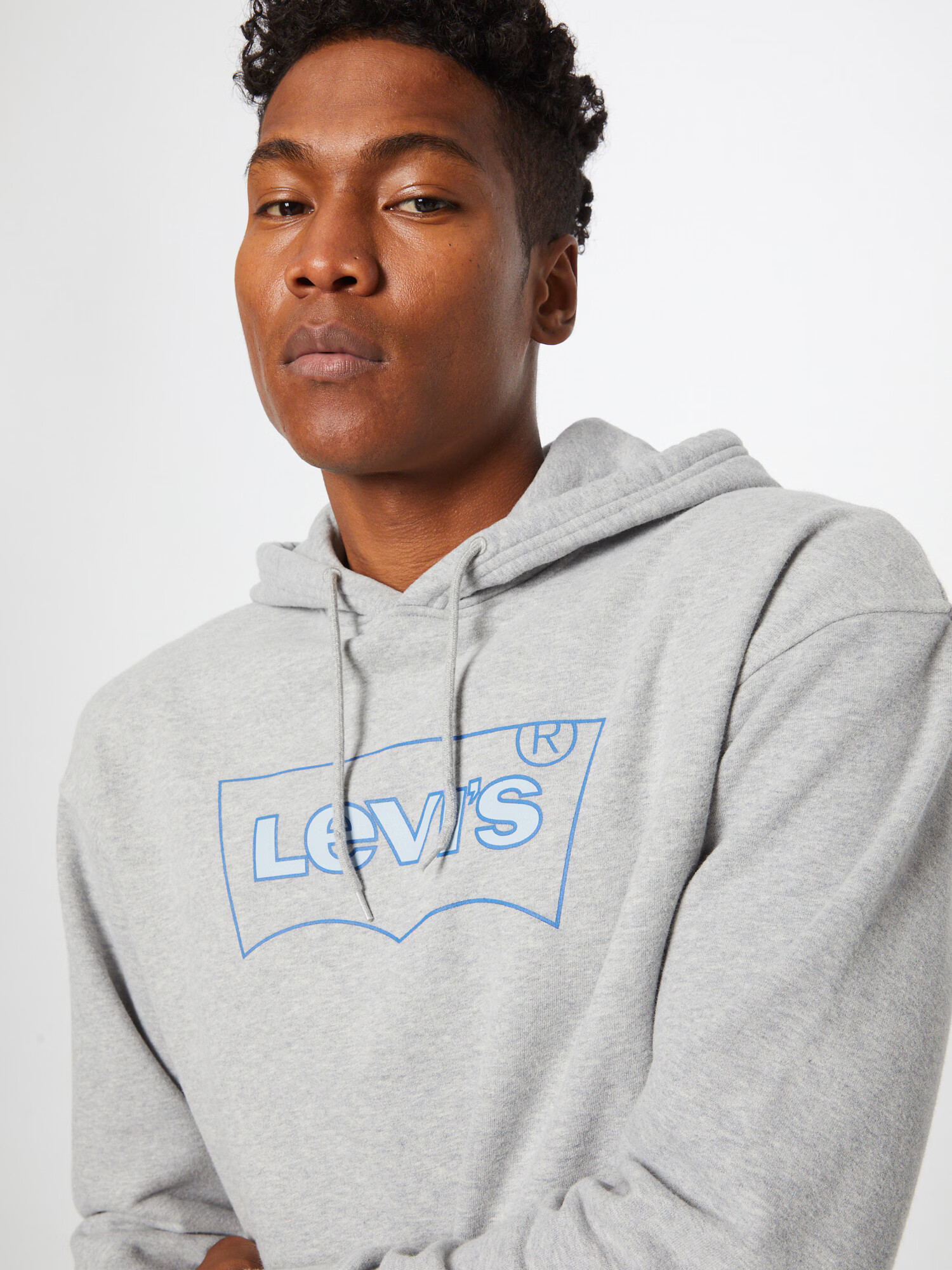 LEVI'S Majica modra / pegasto siva - Pepit.si