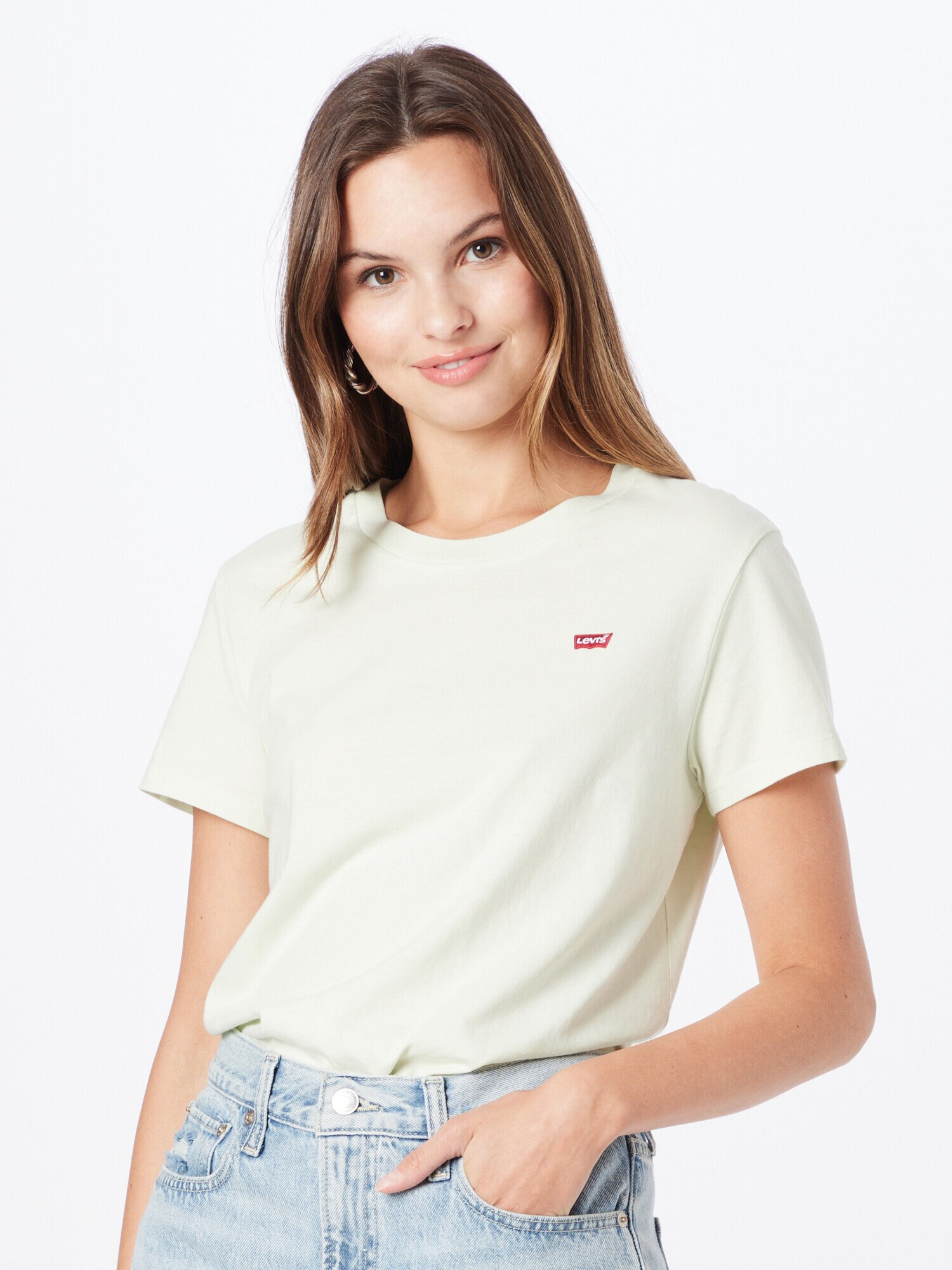 LEVI'S Majica pastelno zelena / rdeča - Pepit.si