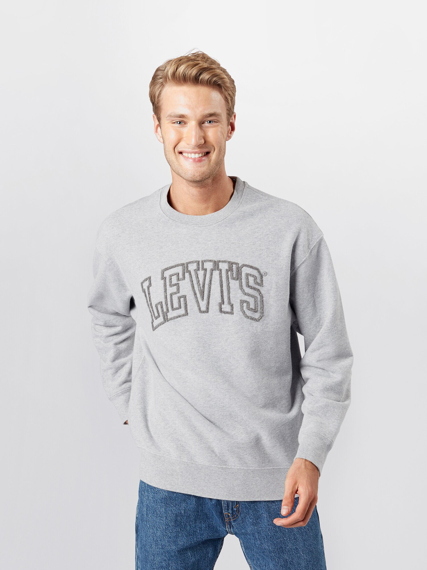 LEVI'S Majica pegasto siva - Pepit.si