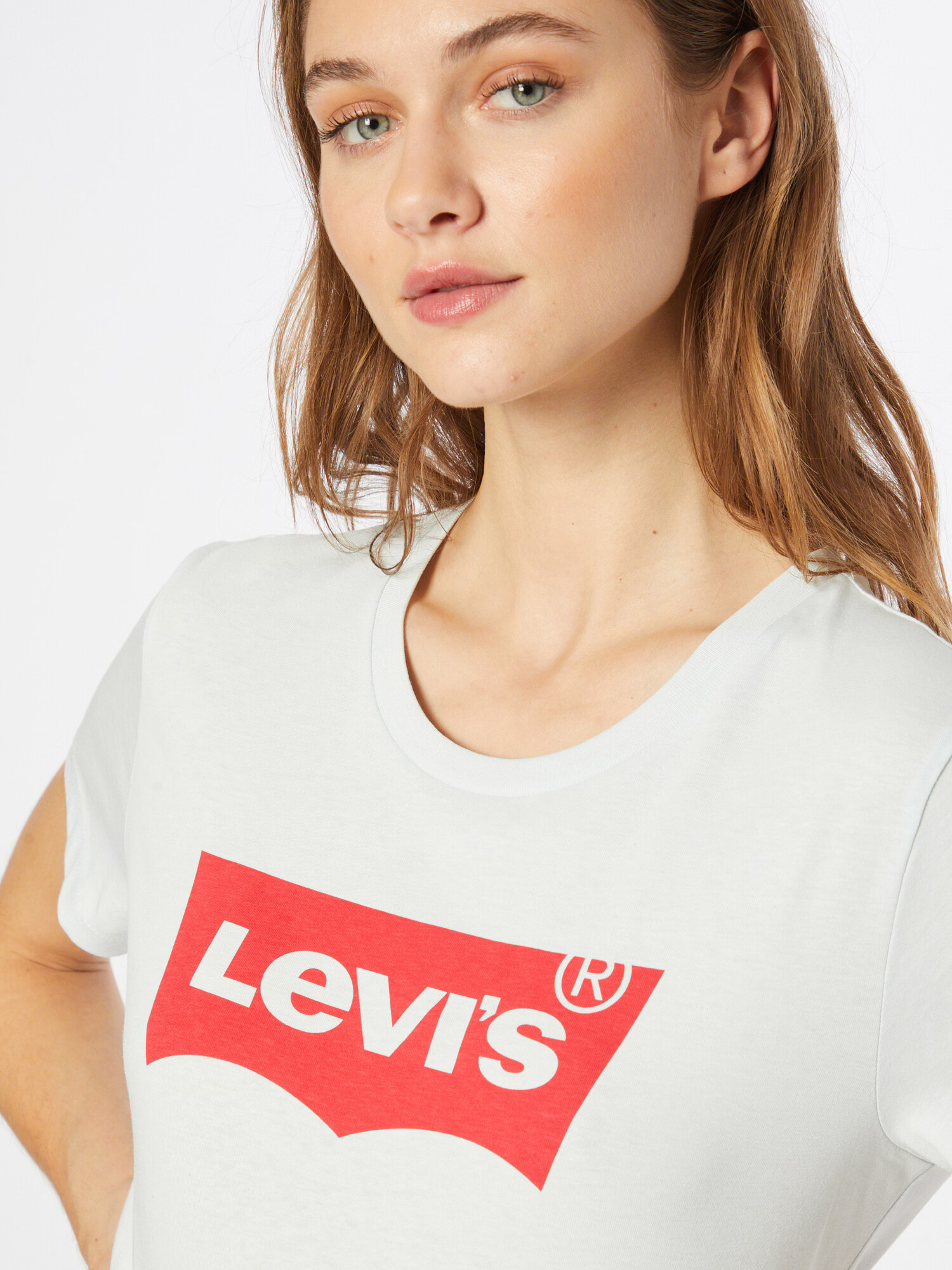 LEVI'S Majica rdeča / bela - Pepit.si