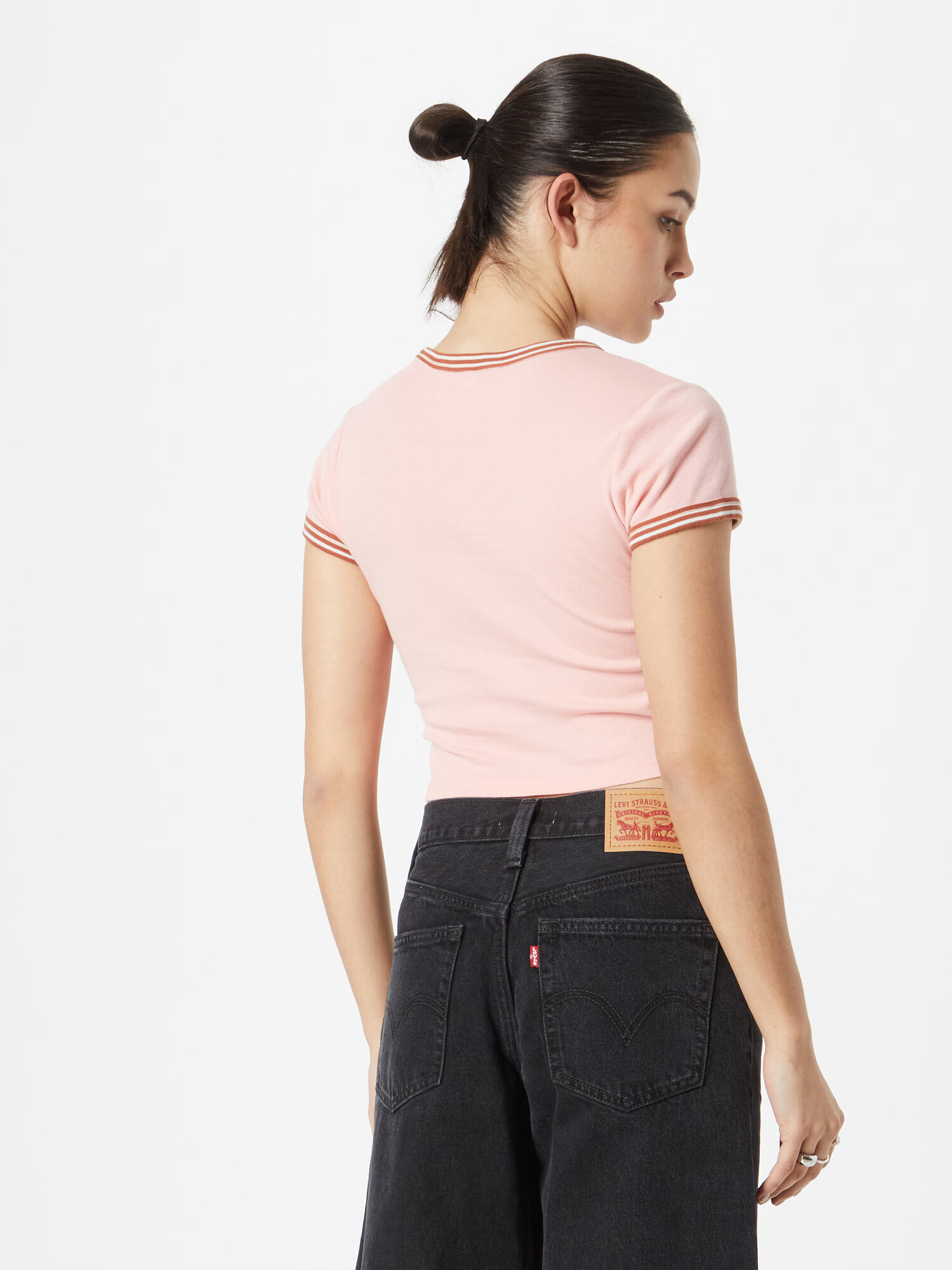 LEVI'S Majica rosé / rjasto rdeča / off-bela - Pepit.si