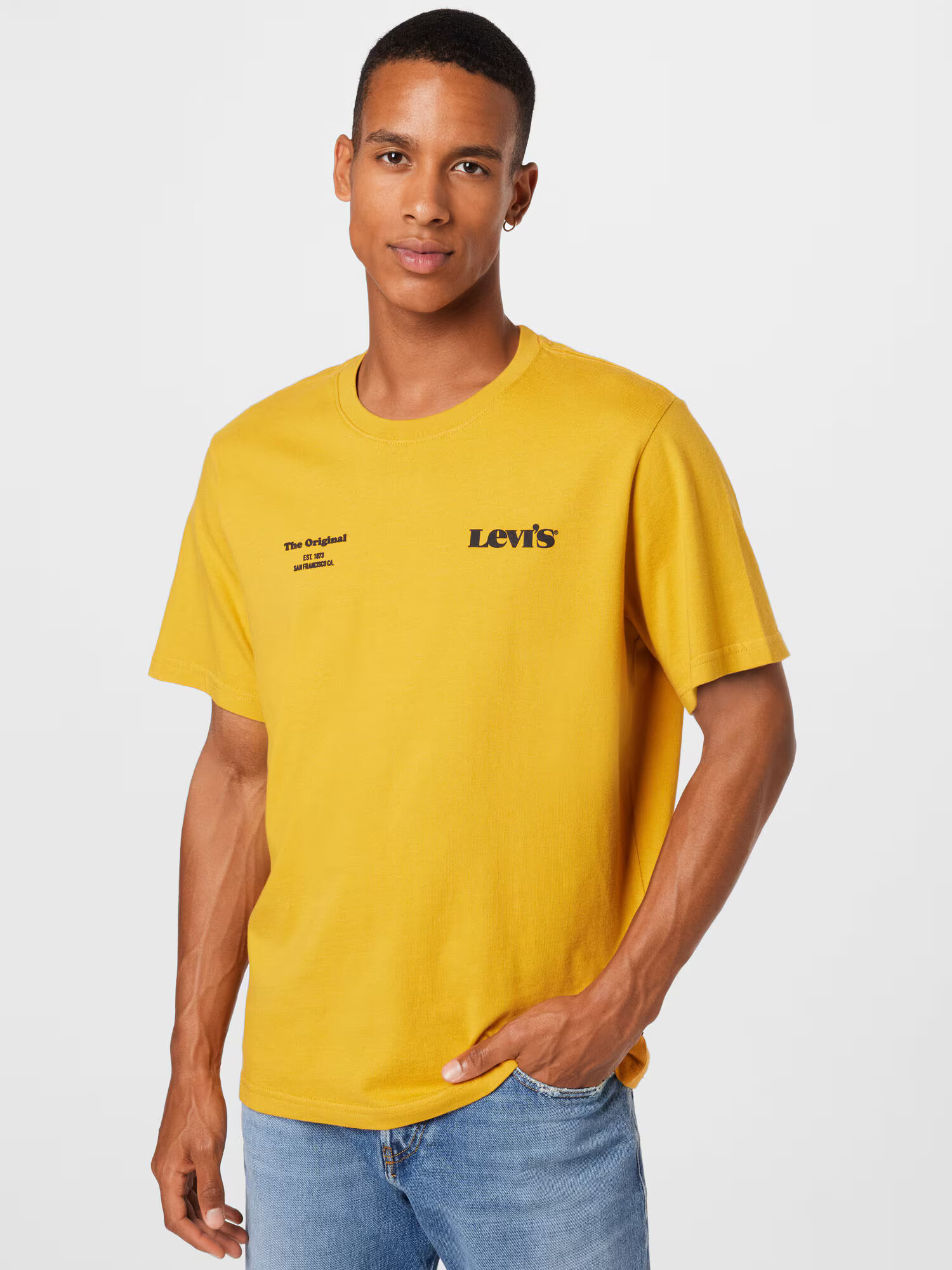 LEVI'S Majica rumena / črna - Pepit.si